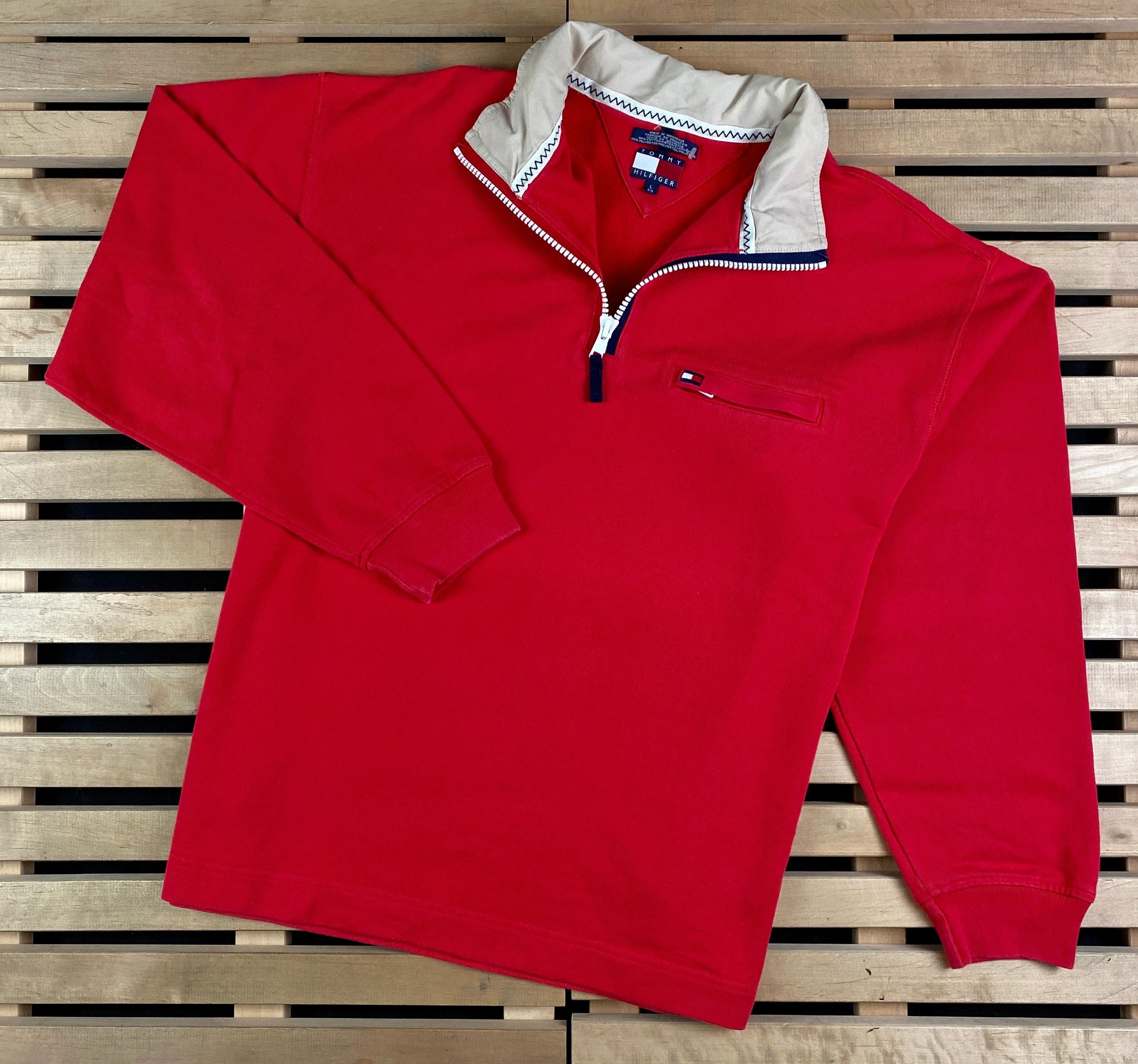 Tommy Hilfiger × Vintage Mens Sweatshirt Pullover Tommy Hilfiger Vintage Size L Size US L / EU 52-54 / 3 - 1 Thumbnail