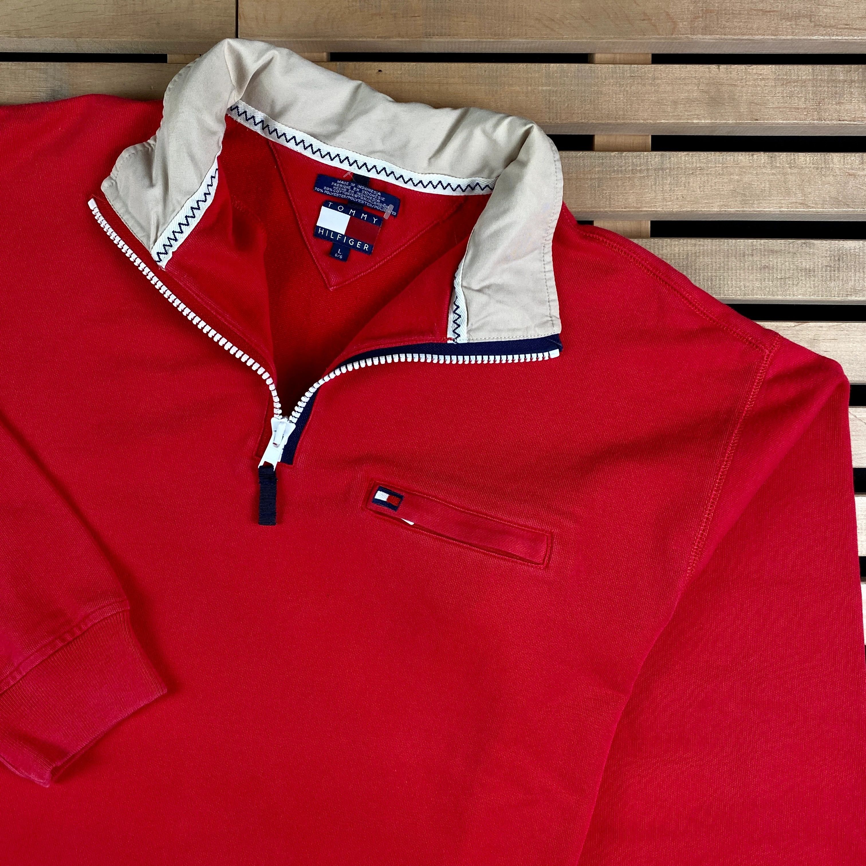 Tommy Hilfiger × Vintage Mens Sweatshirt Pullover Tommy Hilfiger Vintage Size L Size US L / EU 52-54 / 3 - 2 Thumbnail