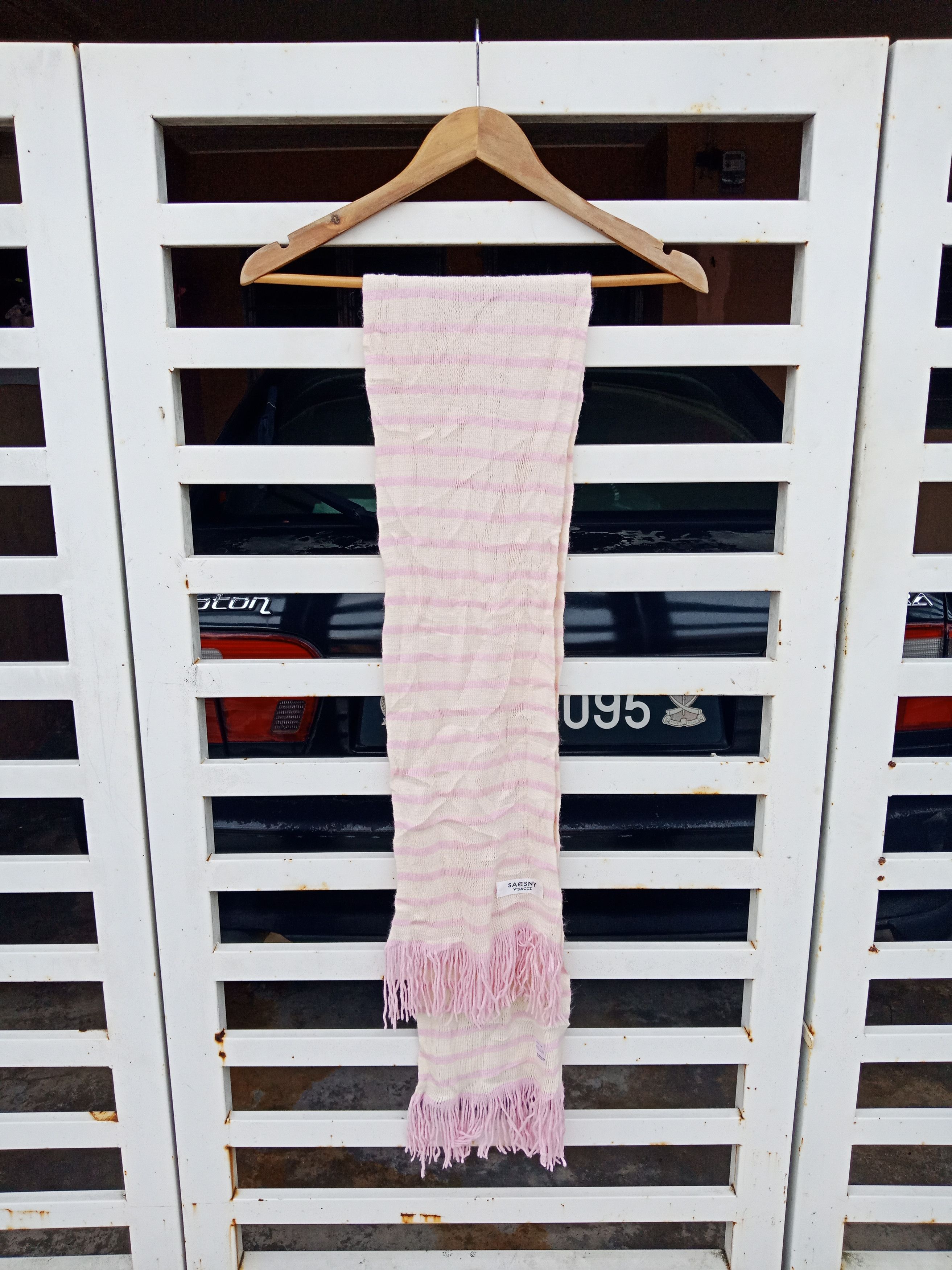 Yohji Yamamoto Yohji Yamamoto Y'saacs Sacsny Fleece Scarf Size ONE SIZE - 1 Thumbnail