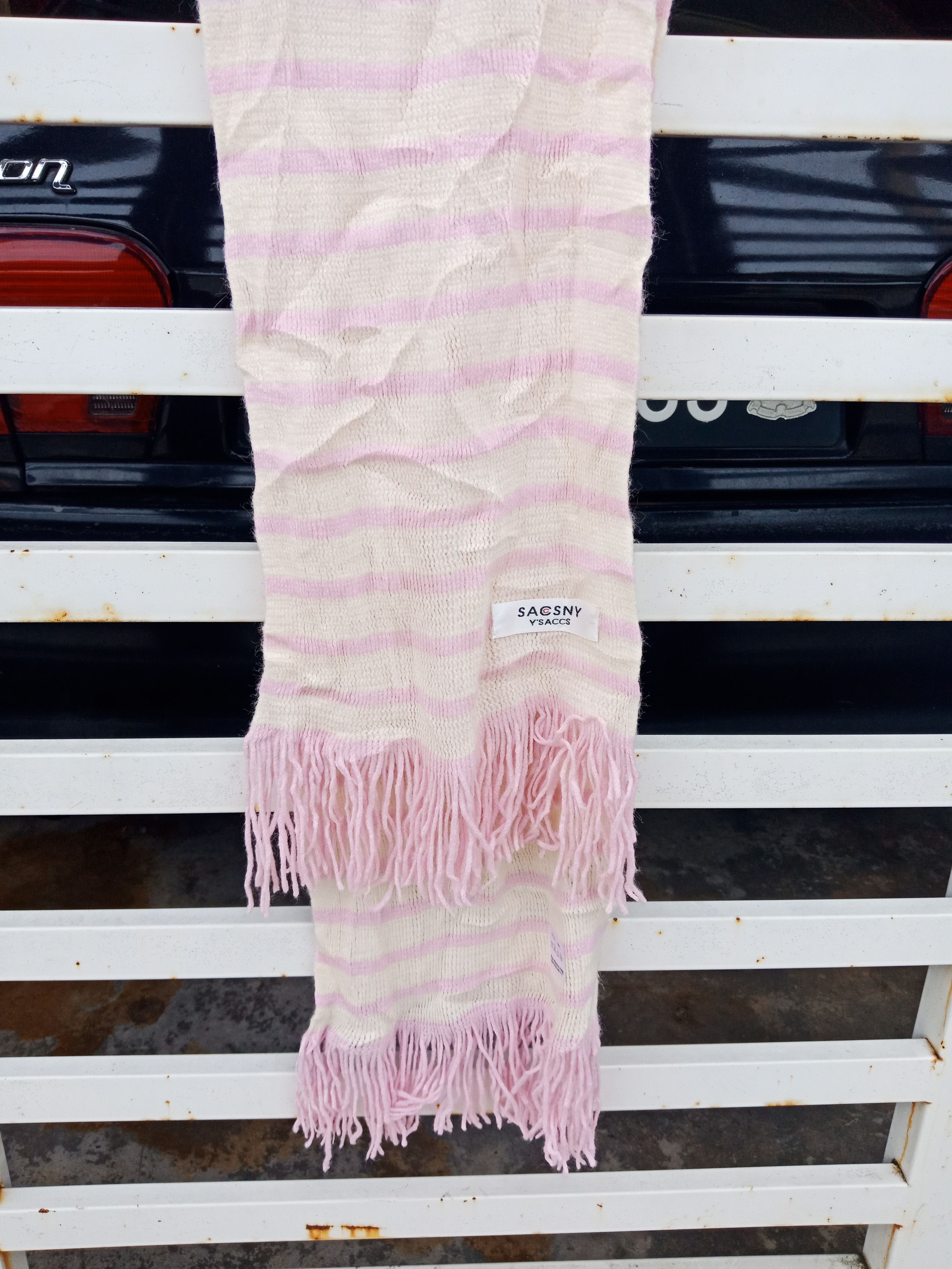 Yohji Yamamoto Yohji Yamamoto Y'saacs Sacsny Fleece Scarf Size ONE SIZE - 2 Thumbnail