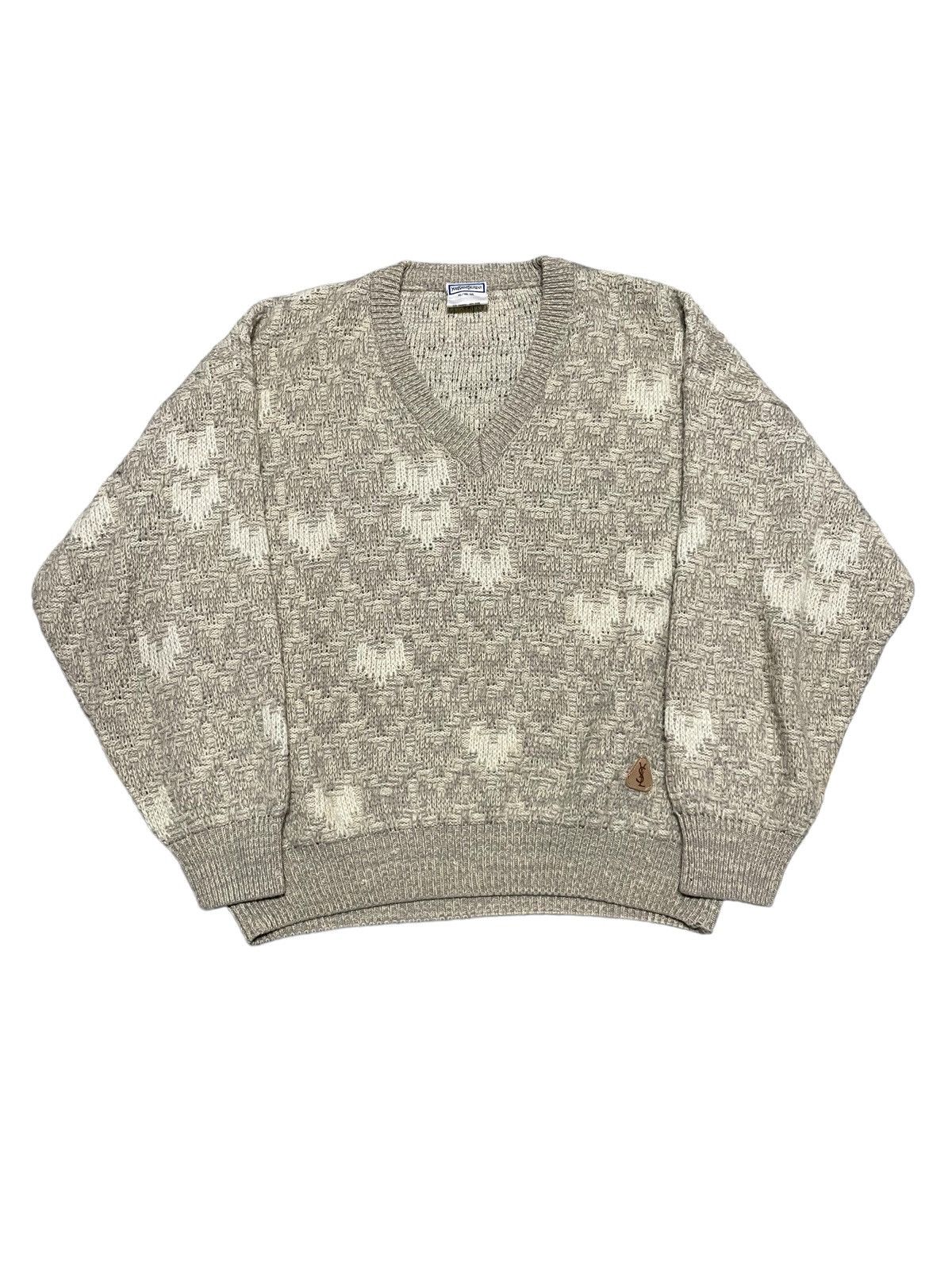 Vintage Vintage Yves Saint Laurent Jumper Size US XL / EU 56 / 4 - 1 Thumbnail