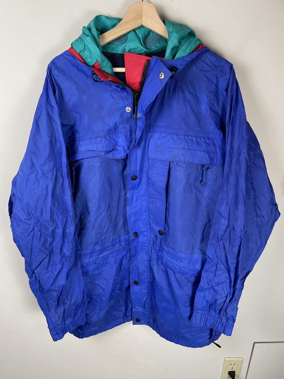 90'S REI Men's XXL Vintage Down Parka unclear turquoise blue Vintage Second Hand main image 0