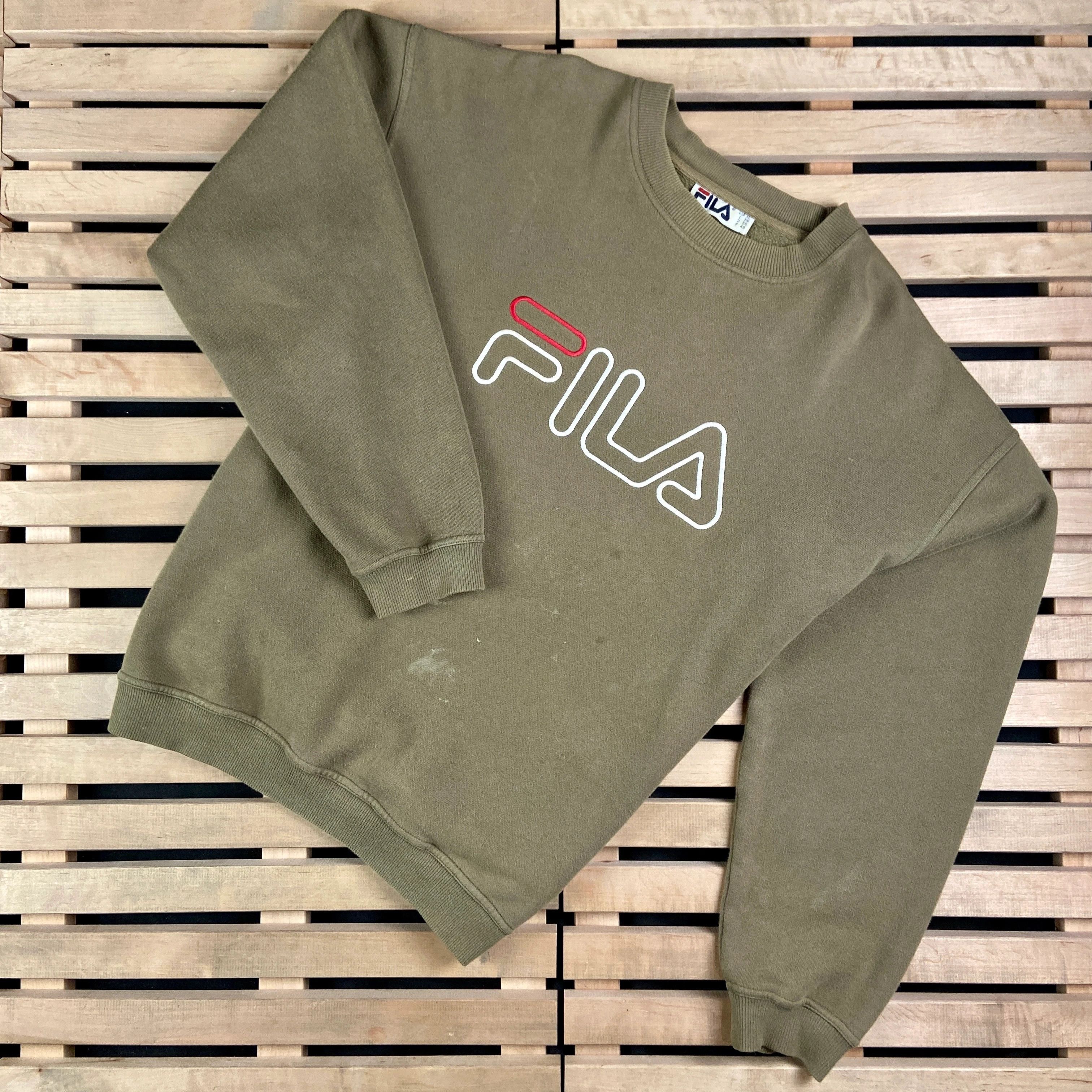 Fila × Vintage Mens Sweatshirt Fila Vintage Big Logo Size XL Size US XL / EU 56 / 4 - 1 Thumbnail