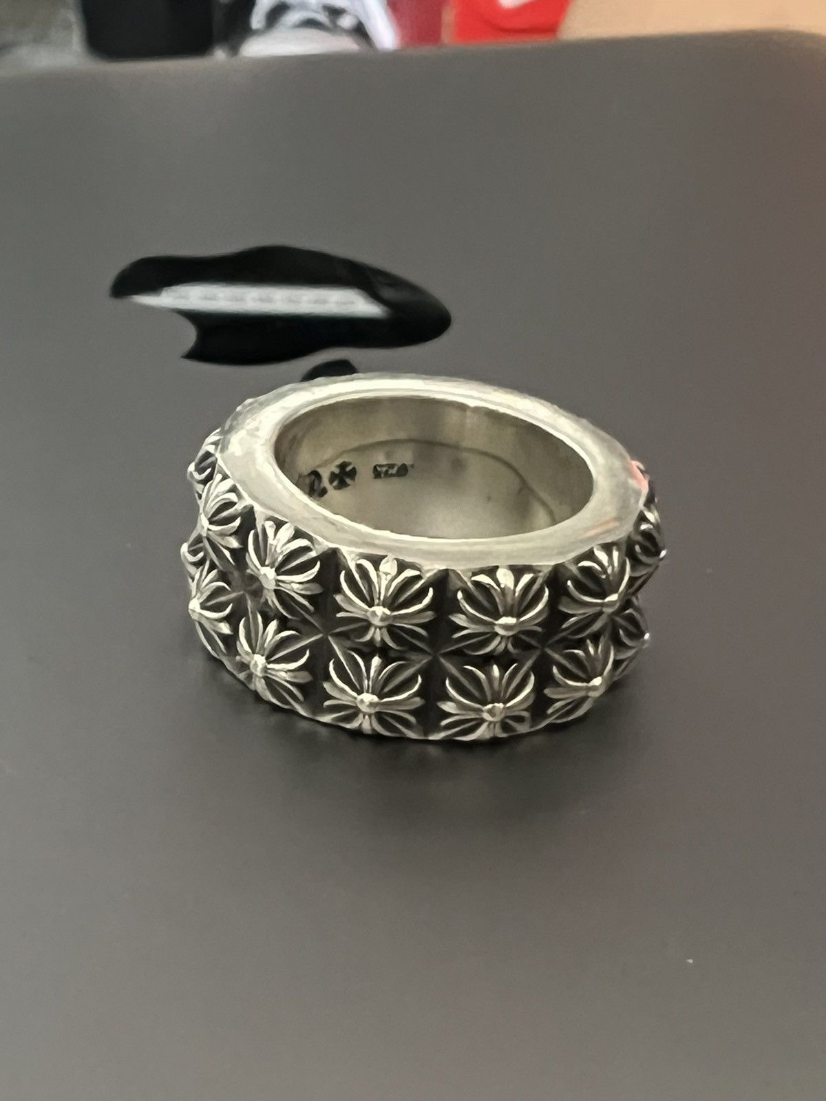 Chrome Hearts chrome hearts double pete punk ring *RARE