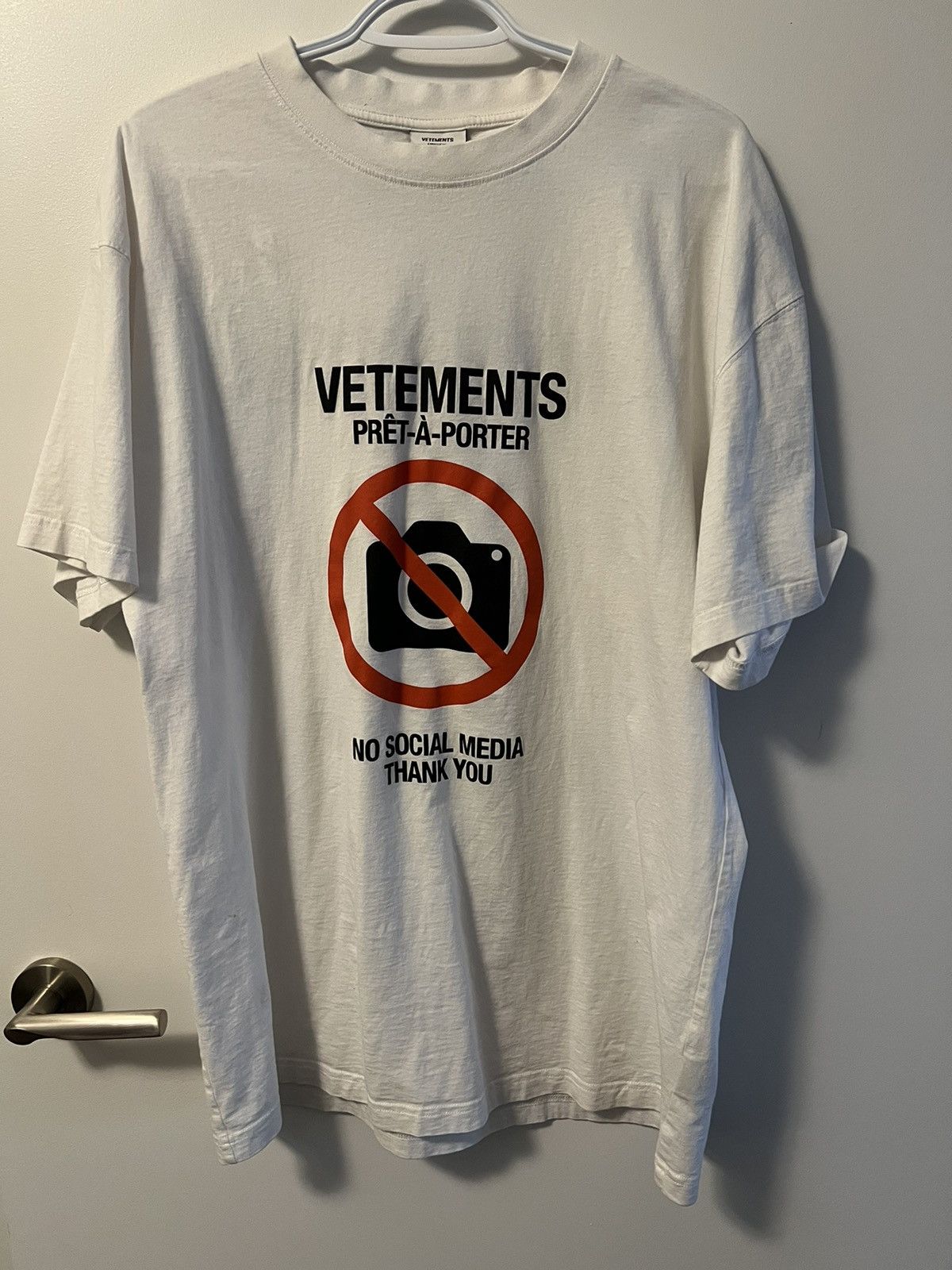 Vetements no photo t shirt