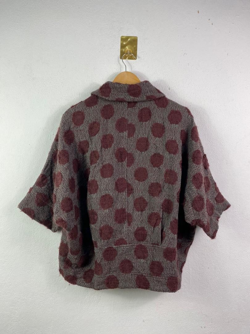 If Six Was Nine × Japanese Brand × KMRii I+MU Matsuo Button Cloak Poncho Style Size L / US 10 / IT 46 - 6 Thumbnail