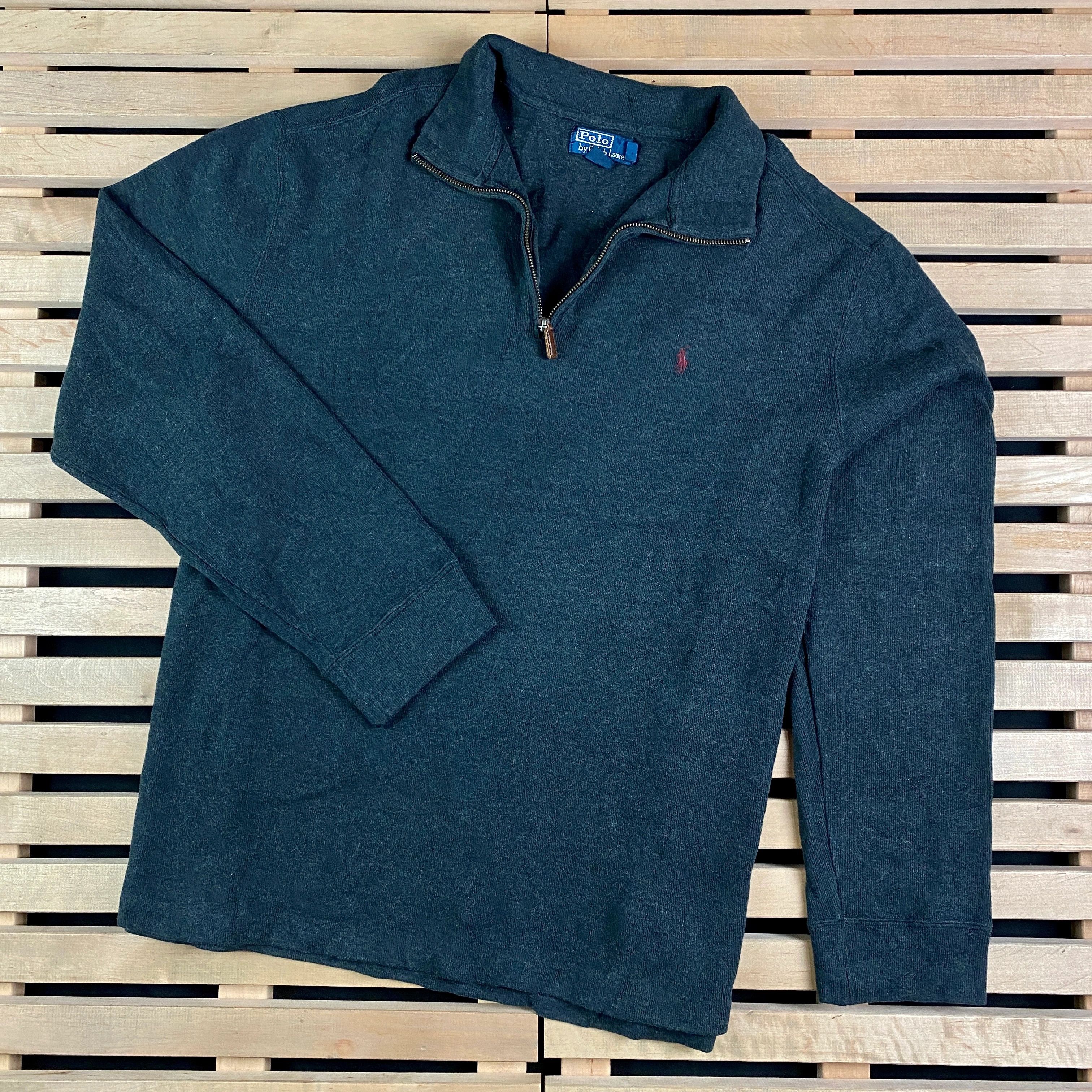 Polo Ralph Lauren × Ralph Lauren × Vintage Mens Sweatshirt Pullover Polo Ralph Lauren Vintage Size 2XL Size US XXL / EU 58 / 5 - 1 Thumbnail
