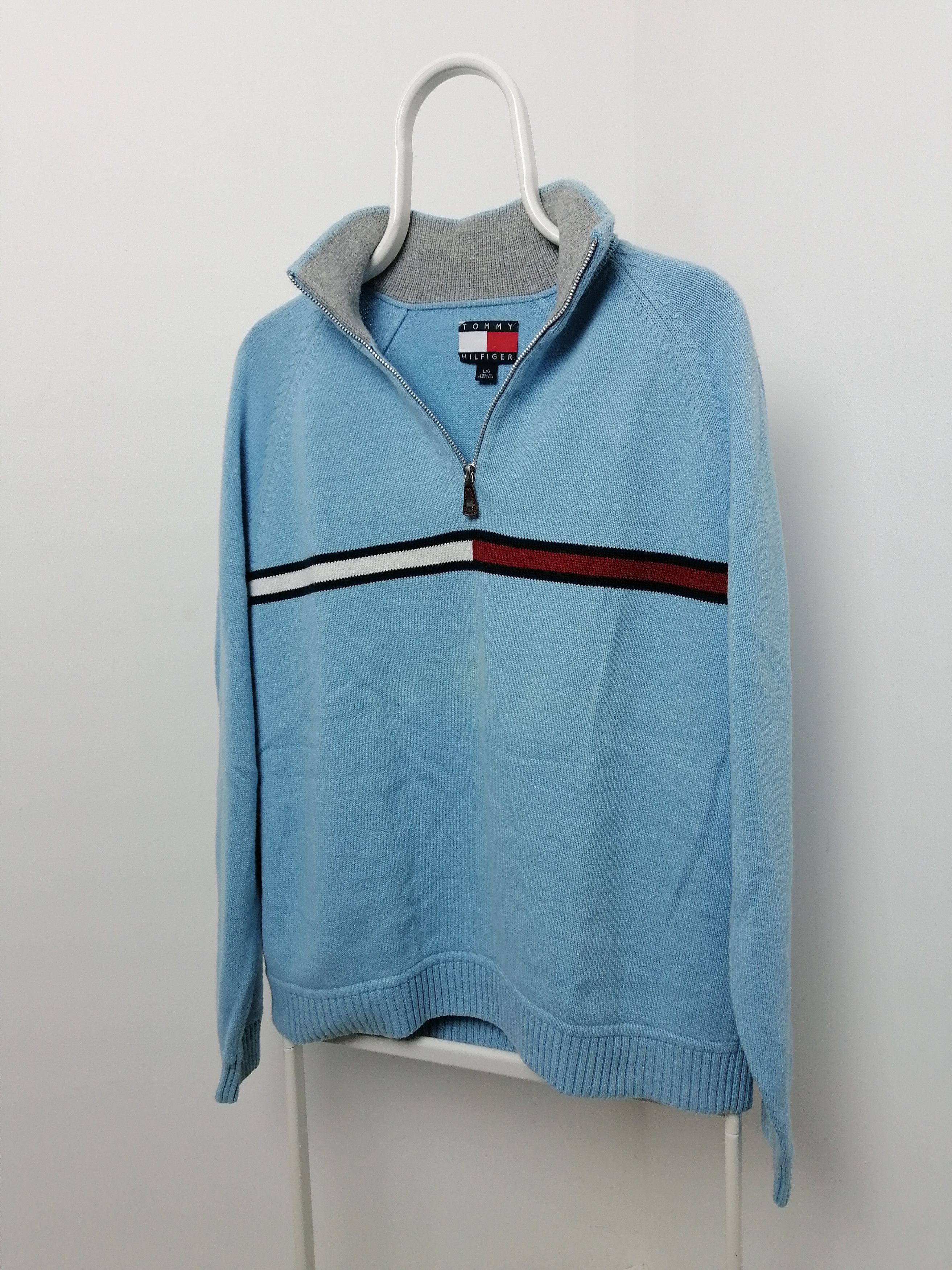 Designer × Tommy Hilfiger × Vintage Tommy hilfiger Vintage kniwear Size US L / EU 52-54 / 3 - 1 Thumbnail