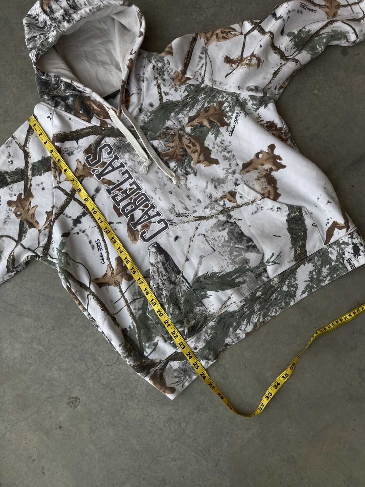 Cabelas Streetwear Cabela s Real Tree Snow Camo Hoodie Grailed