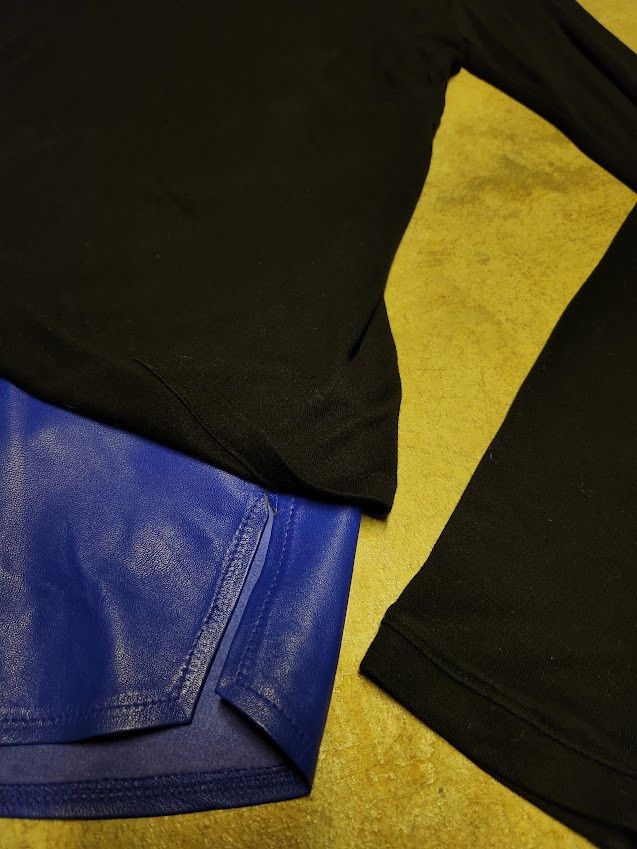Archival Vintage En Noir Lamb underlay long sleeve - View 4