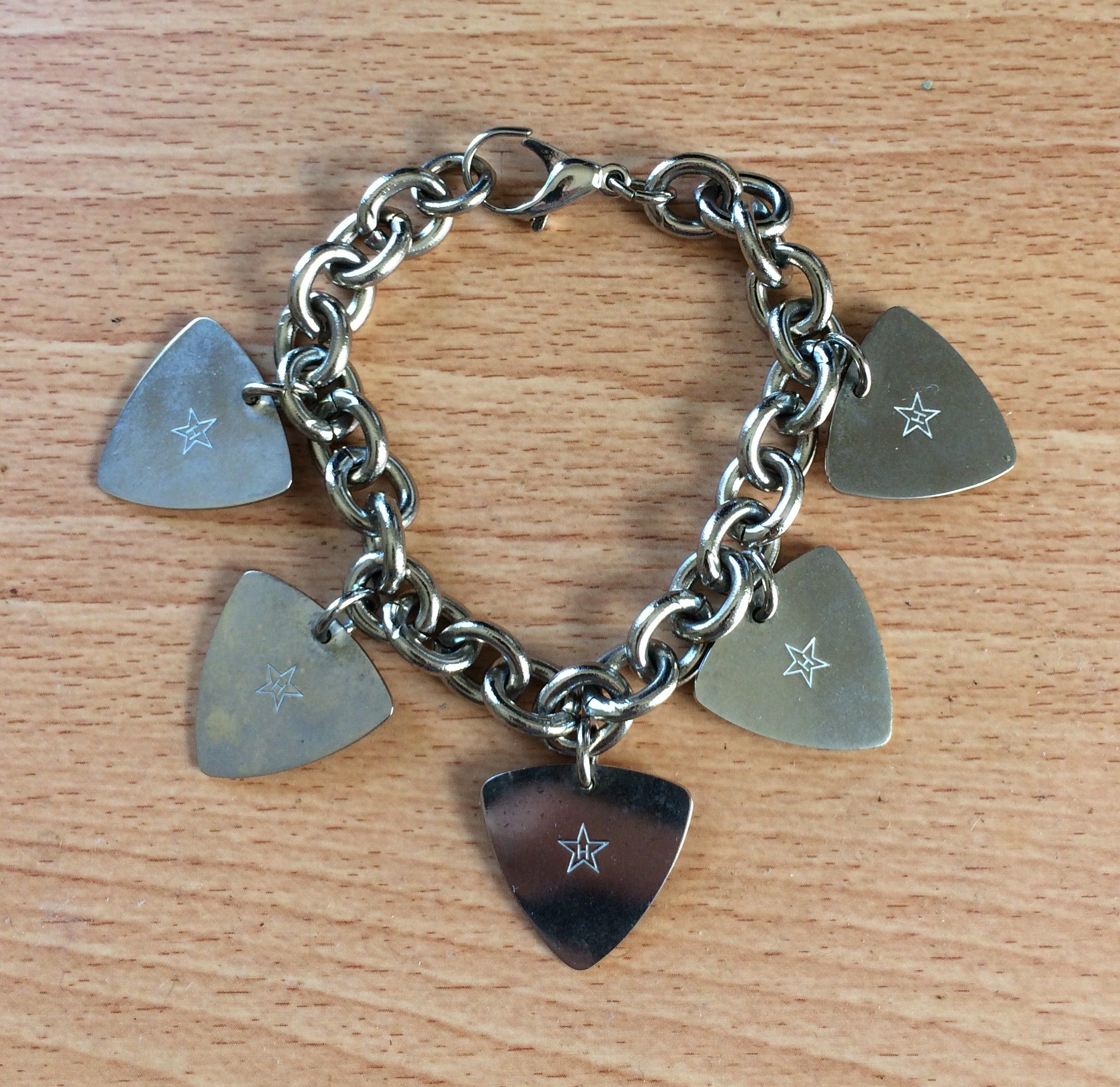 Hysteric Glamour Hysteric Glamour Guitar Pick Charm Bracelet Grailed