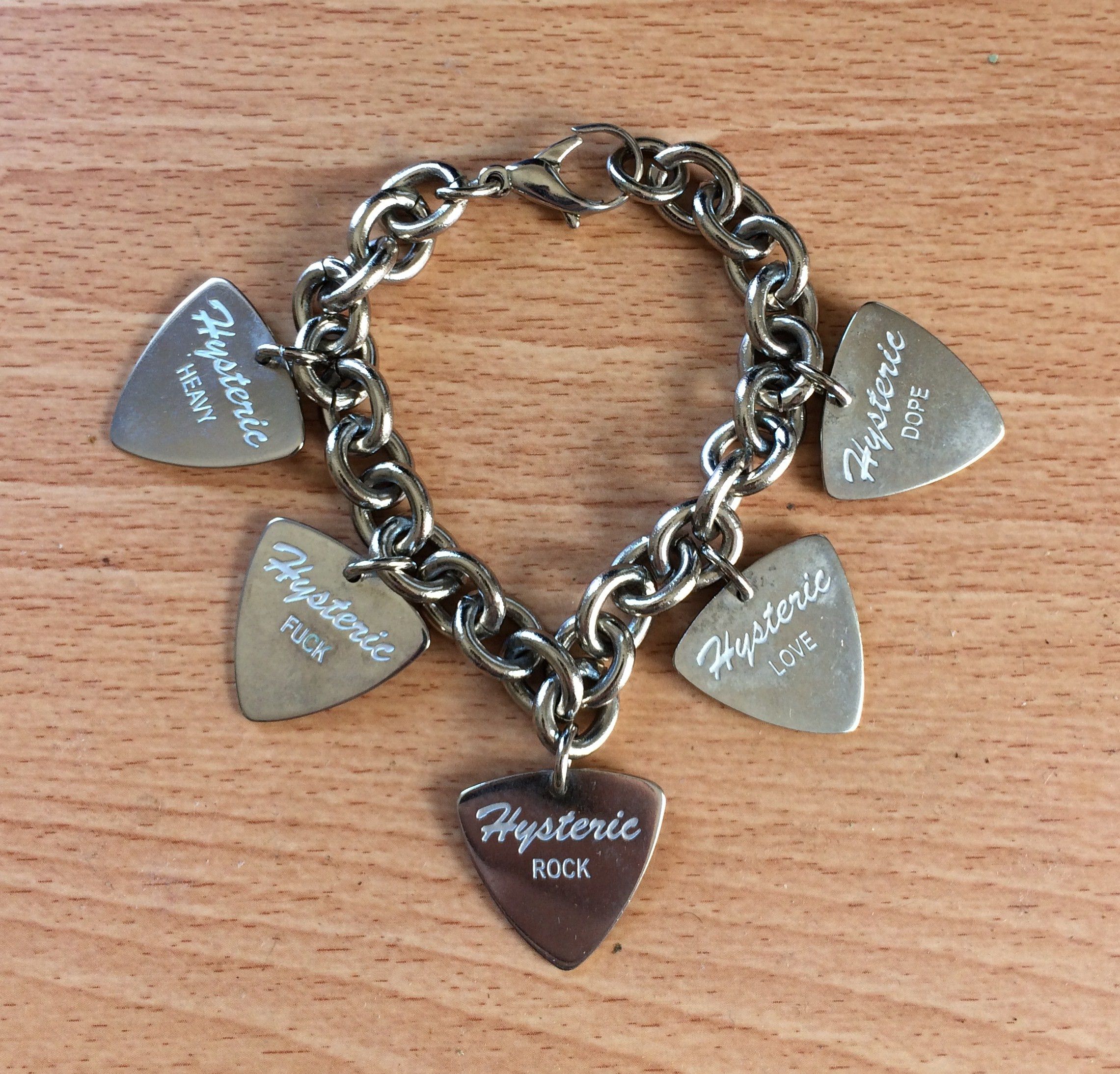 Hysteric Glamour Hysteric Glamour Guitar Pick Charm Bracelet Grailed