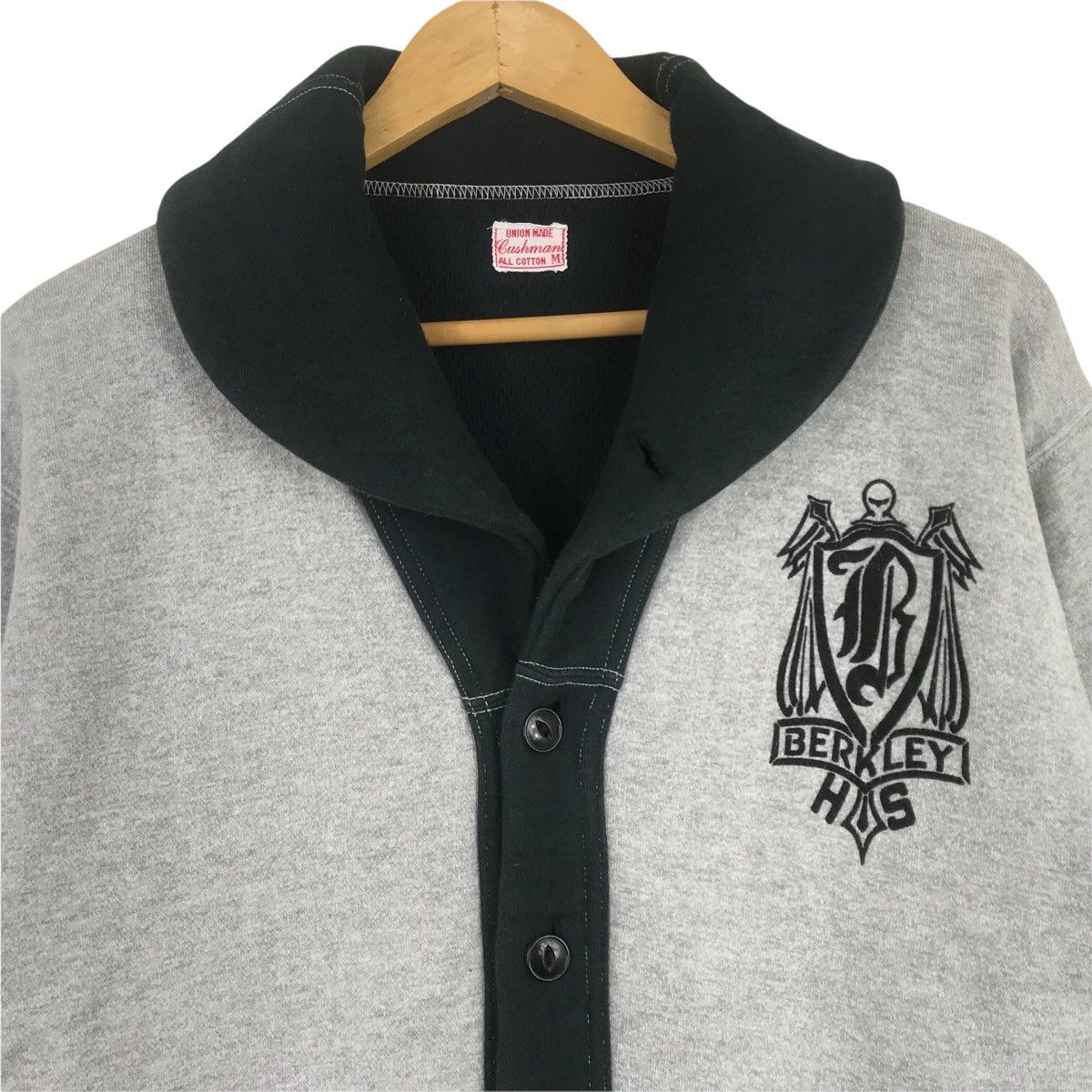 Cushman Vintage Union Made Cushmere Berkley High School Sweater Size US M / EU 48-50 / 2 - 2 Thumbnail