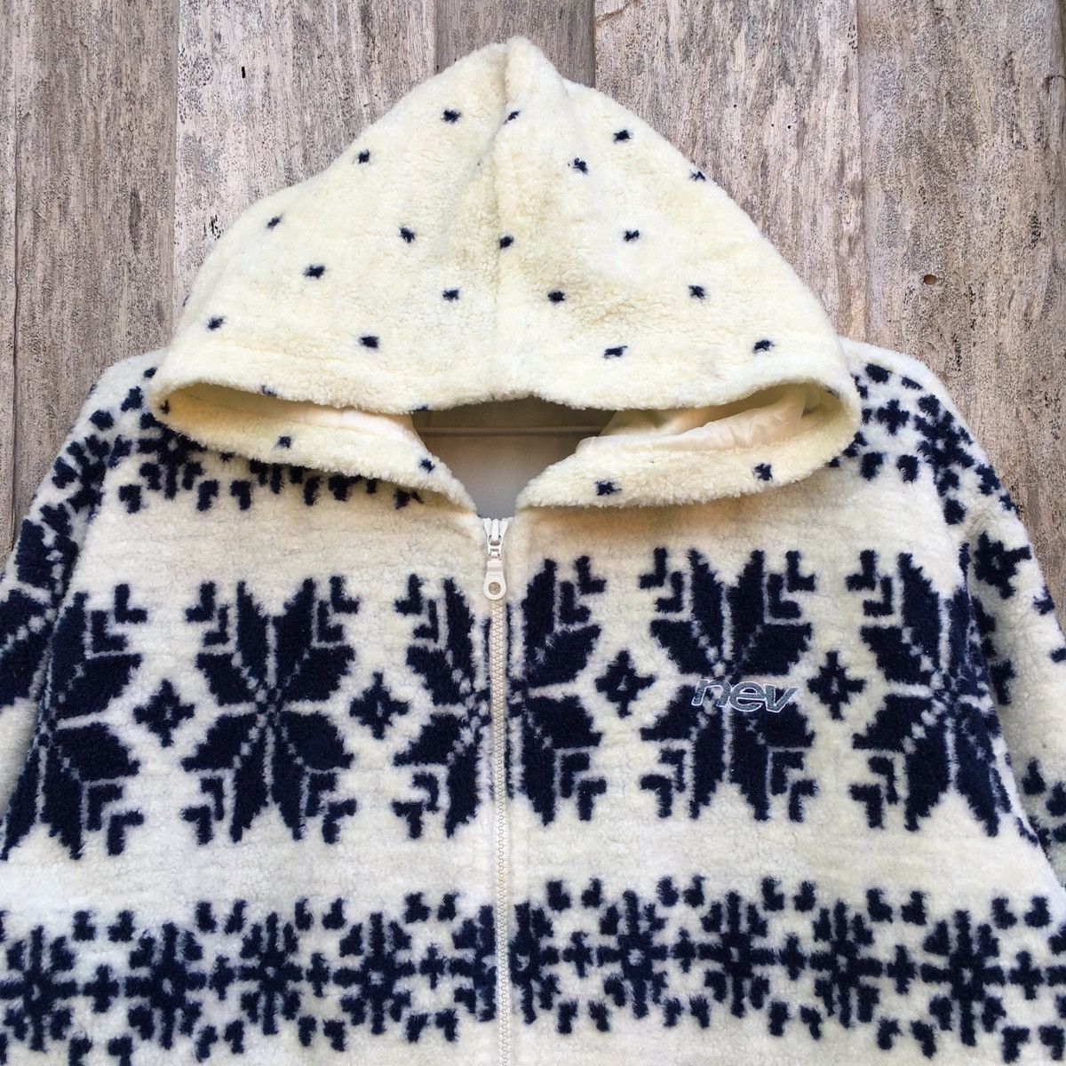 Japanese Brand × Vintage Vintage Nev Winter Fleece Hoodie Size US L / EU 52-54 / 3 - 2 Thumbnail