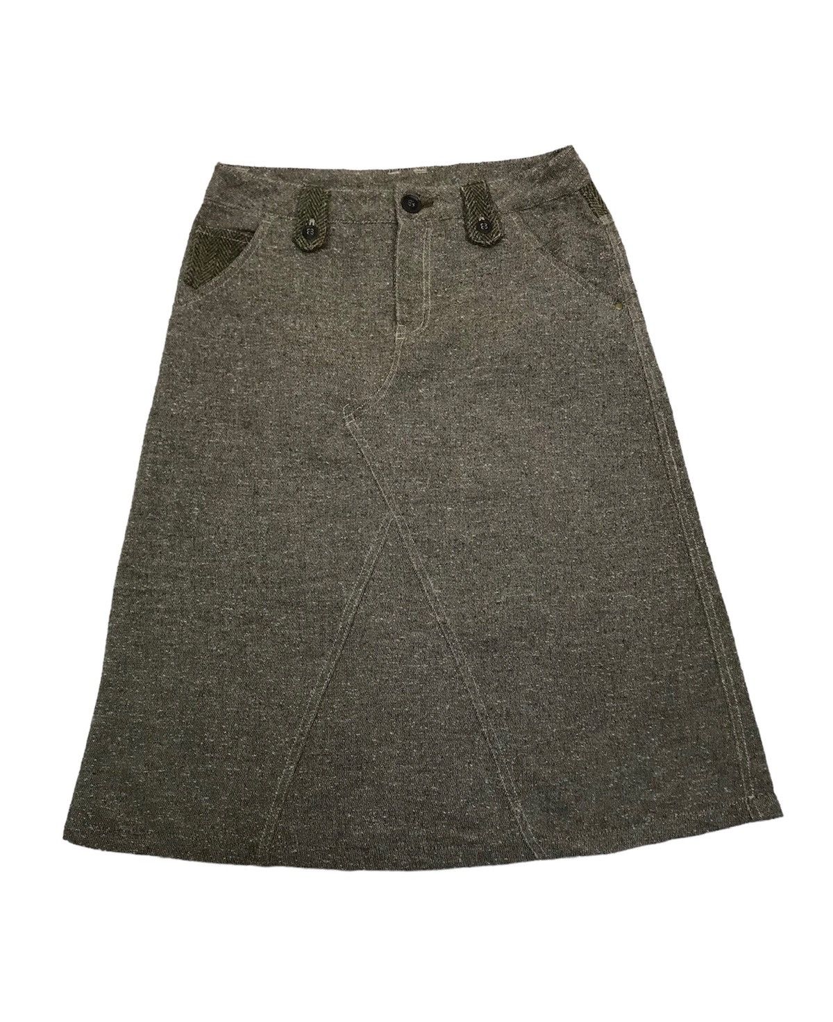 Harris Tweed × Vintage Vintage Harris Tweed Skirt Size 30" / US 8 / IT 44 - 1 Thumbnail