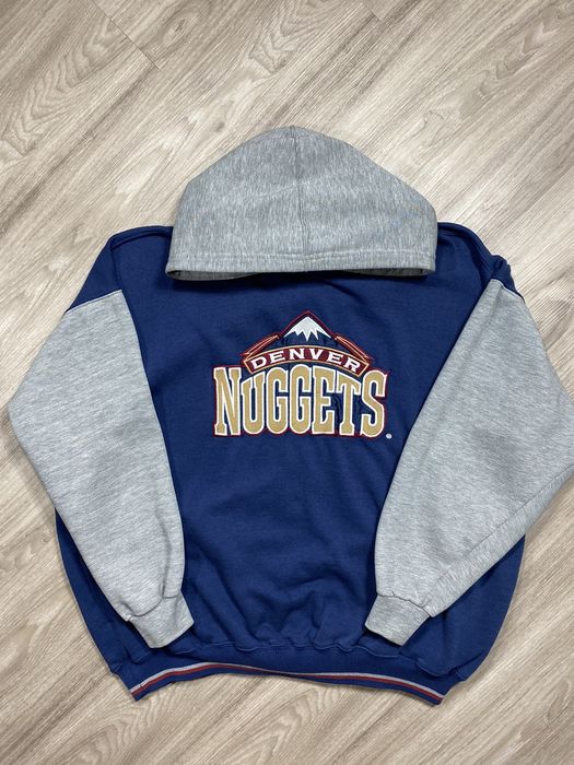 Vintage Vintage 90s Starter Denver Nuggets Hooded Sweatshirt Grailed