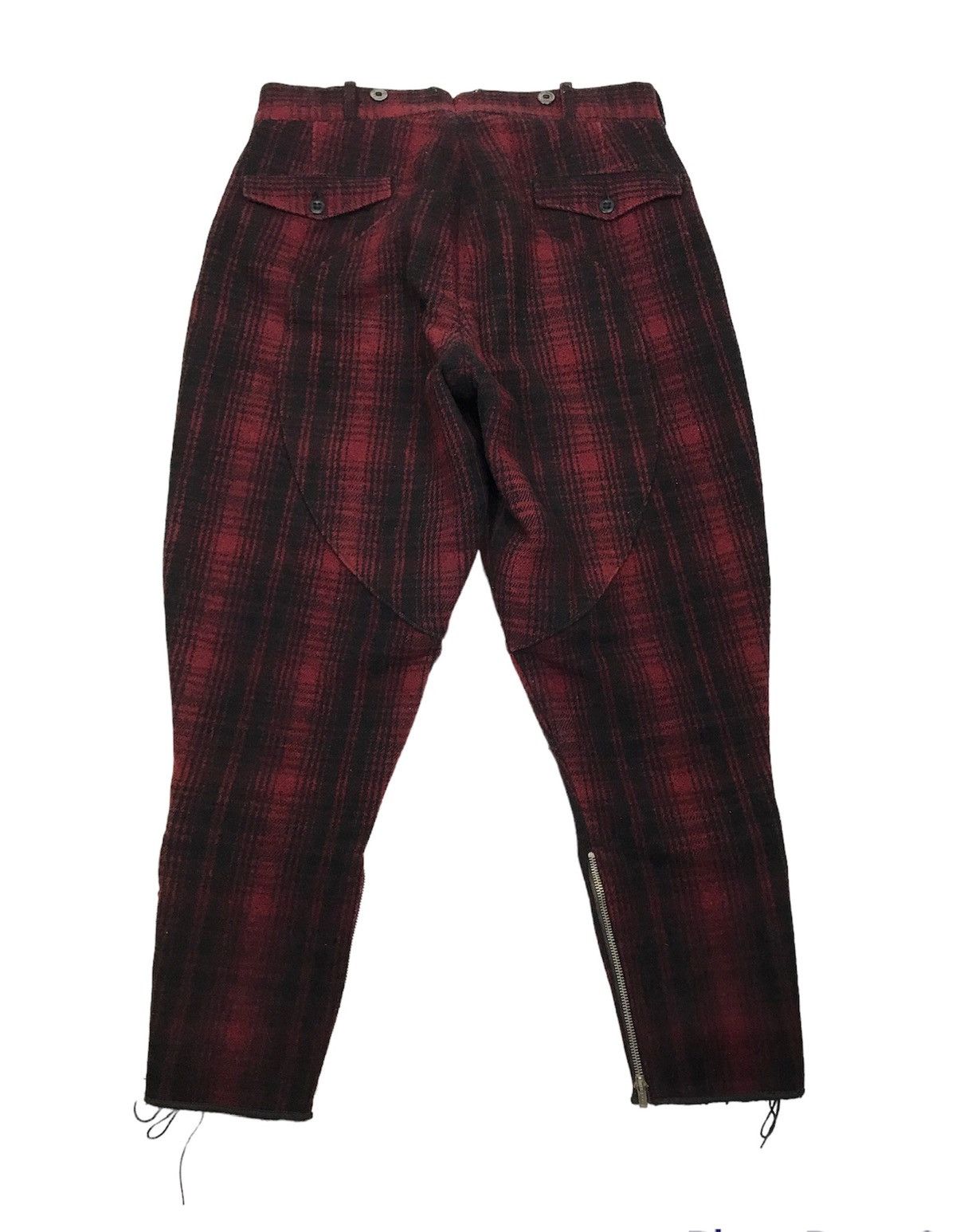 Woolrich Woolen Mills RARE Vintage 1930s Woolrich Buffalo Plaid Wool Hunting Pants Size US 32 / EU 48 - 2 Thumbnail