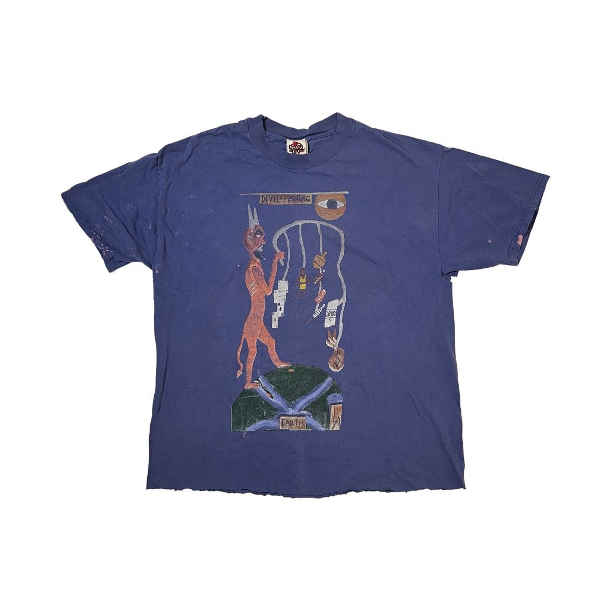 Band Tees × Hype × Vintage DEVIL FISHING HOUSE OF BLUES CLOTHING 