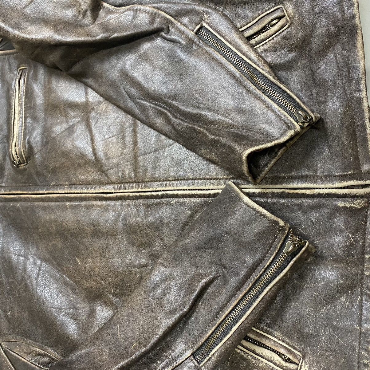 Genuine Leather GSC ON TIME LEATHER PATINA CLASSIC RIDER JACKET Size US M / EU 48-50 / 2 - 9 Thumbnail