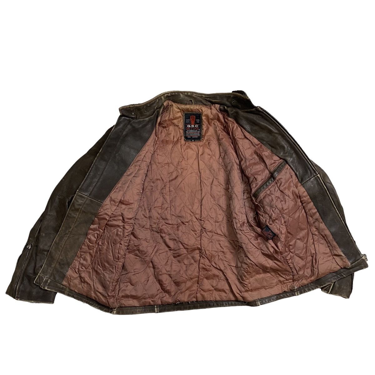 Genuine Leather GSC ON TIME LEATHER PATINA CLASSIC RIDER JACKET Size US M / EU 48-50 / 2 - 7 Thumbnail