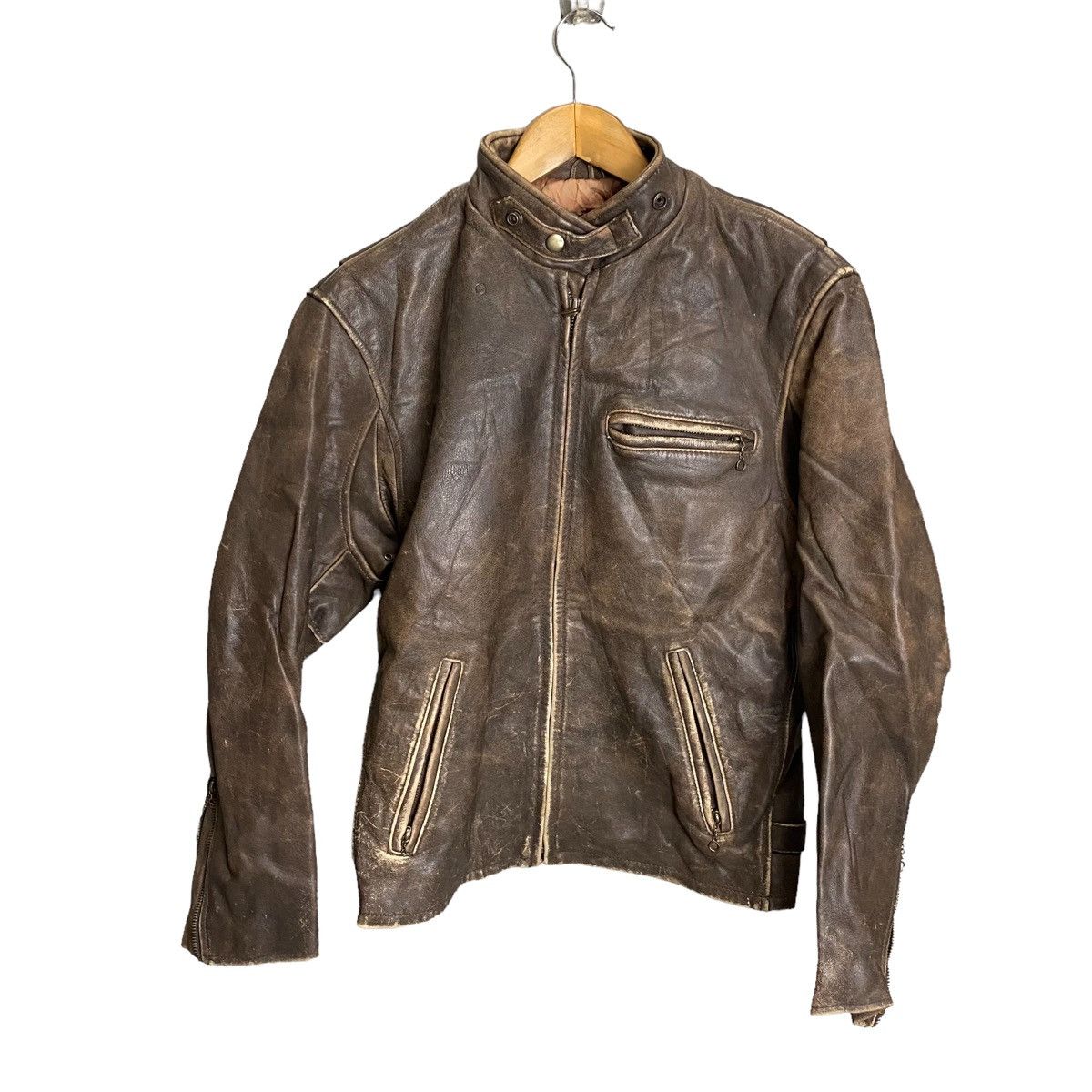 Genuine Leather GSC ON TIME LEATHER PATINA CLASSIC RIDER JACKET Size US M / EU 48-50 / 2 - 1 Thumbnail