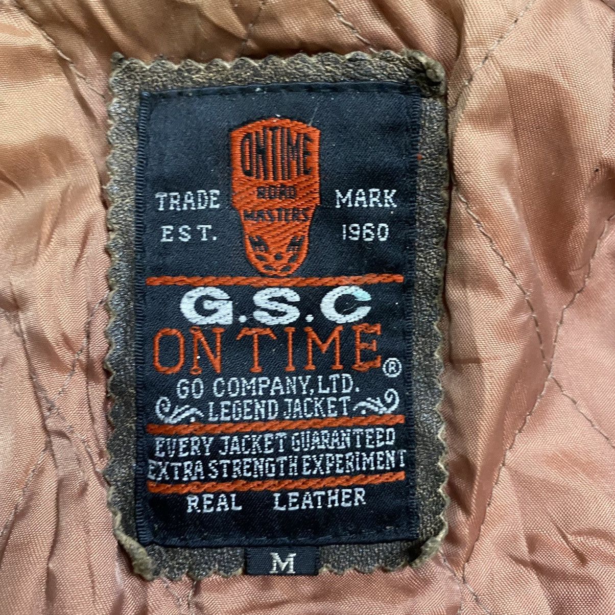 Genuine Leather GSC ON TIME LEATHER PATINA CLASSIC RIDER JACKET Size US M / EU 48-50 / 2 - 12 Thumbnail