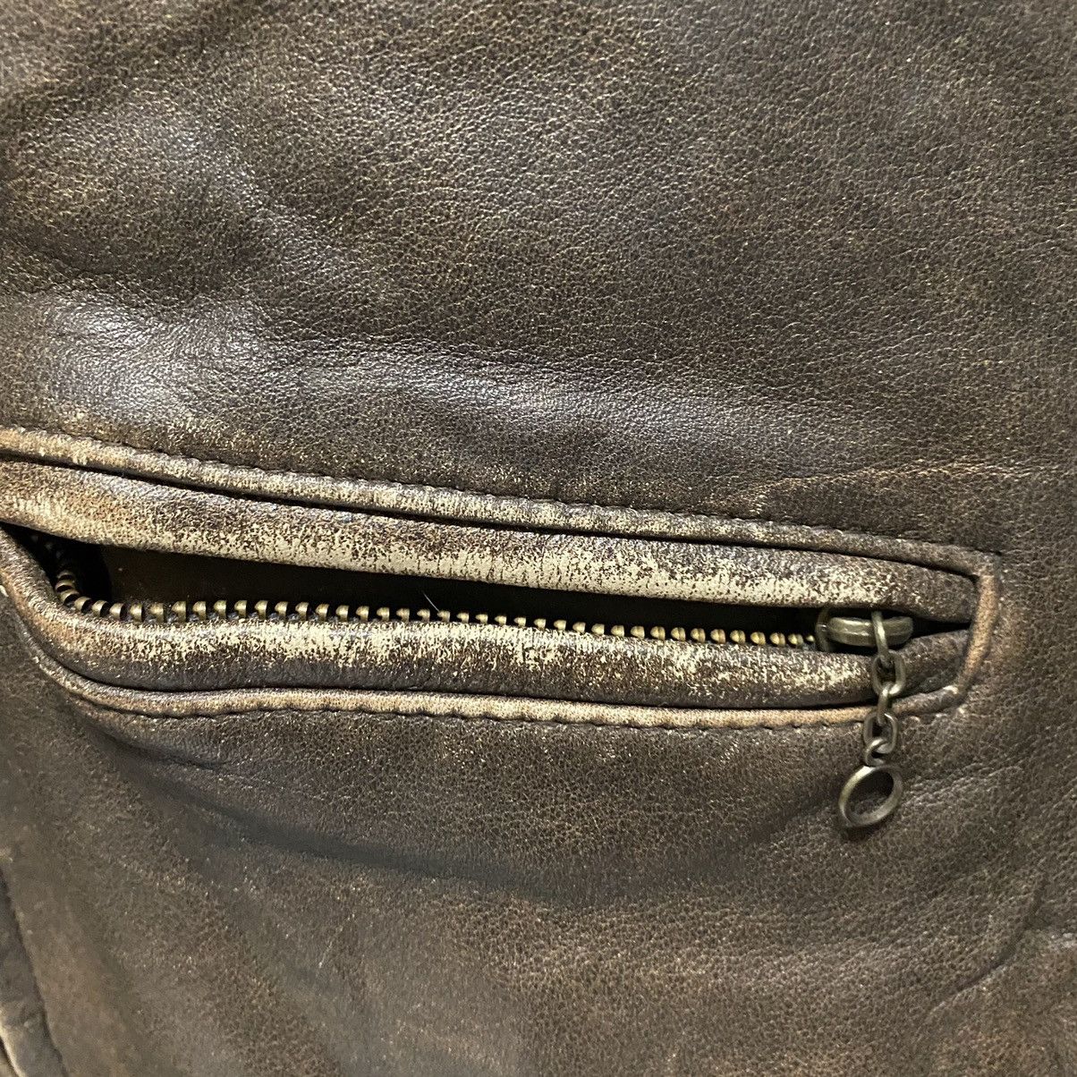 Genuine Leather GSC ON TIME LEATHER PATINA CLASSIC RIDER JACKET Size US M / EU 48-50 / 2 - 11 Thumbnail