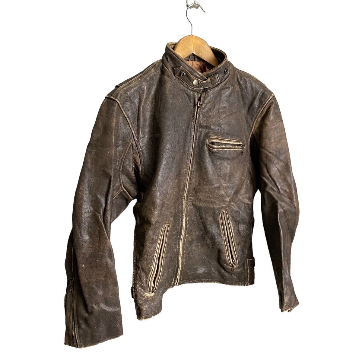 Genuine Leather GSC ON TIME LEATHER PATINA CLASSIC RIDER JACKET Size US M / EU 48-50 / 2 - 4 Thumbnail