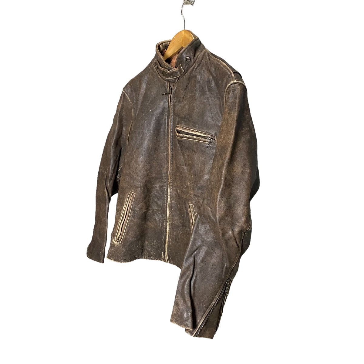 Genuine Leather GSC ON TIME LEATHER PATINA CLASSIC RIDER JACKET Size US M / EU 48-50 / 2 - 3 Thumbnail