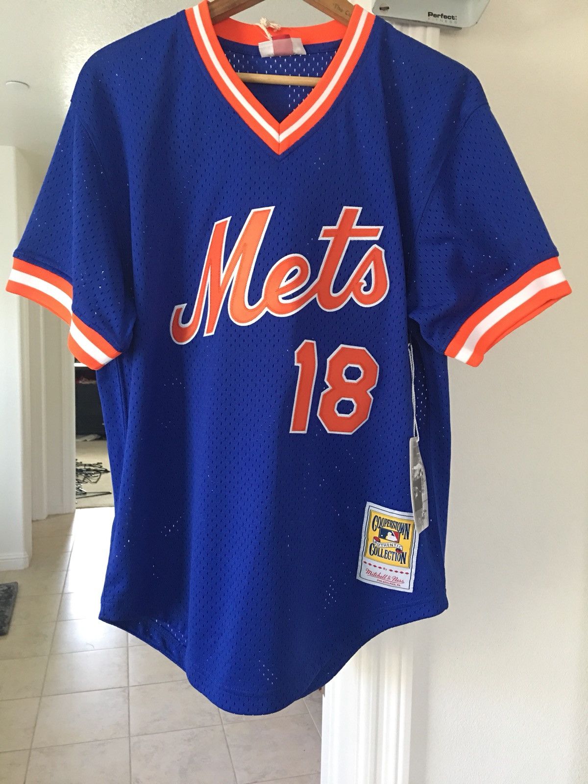 NY Mets Batting Practice Jersey Mitchell And Ness Sz 4xl