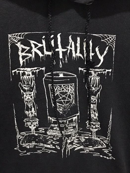 Thrasher Vintage Brutality Thrasher Hoodie | Grailed