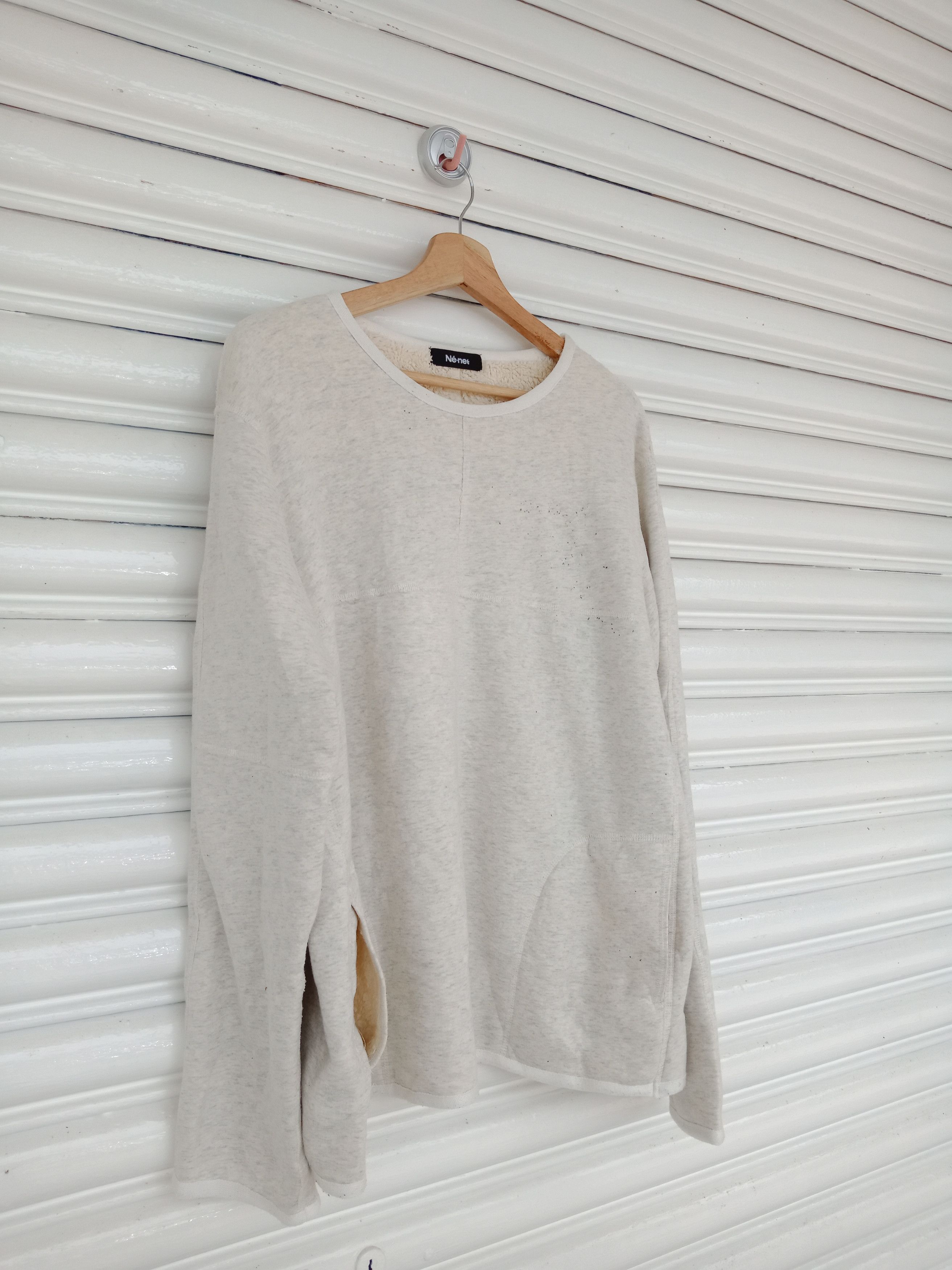 Issey Miyake Issey Miyake Fleece Cream Color Size US L / EU 52-54 / 3 - 4 Thumbnail