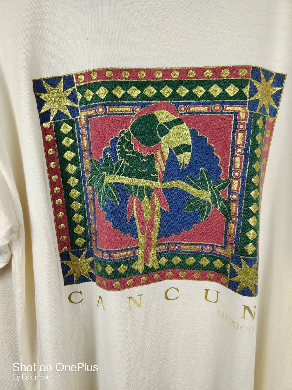 Vintage Cancun Mexico Graphic Tee Size US XL / EU 56 / 4 - 3 Thumbnail