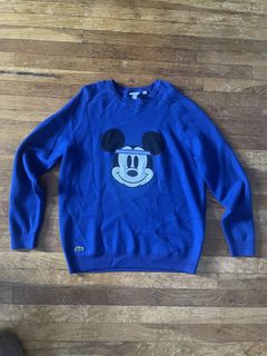 Lacoste mickey mouse hot sale hoodie sweatshirt