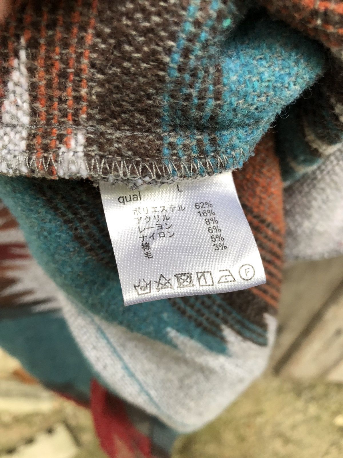 Japanese Brand Radarista Navajo multicolour coat Size L / US 10 / IT 46 - 9 Thumbnail