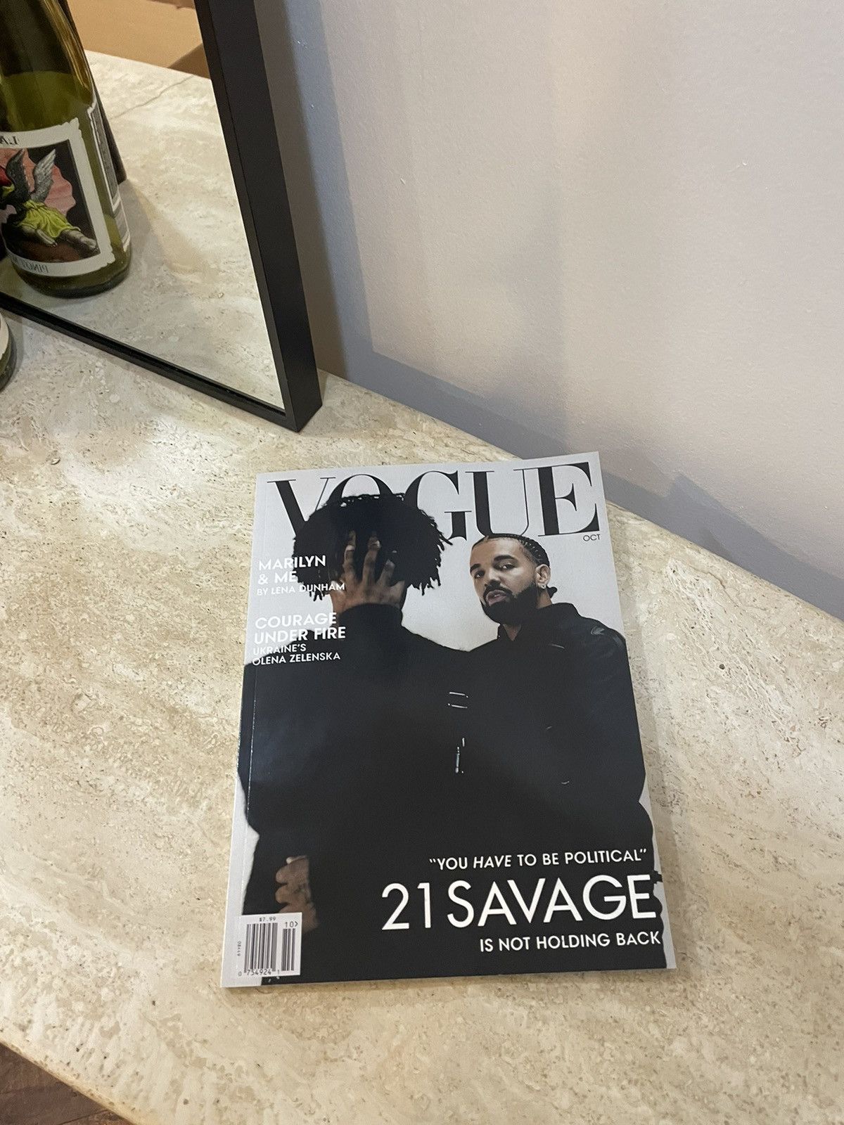 Drake Drake X 21 Savage Vogue Issue Her loss Promo Magazine | Grailed