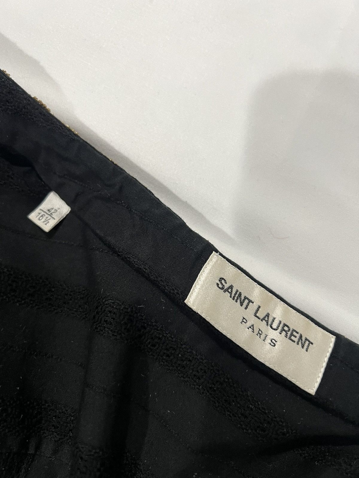 Saint Laurent Paris Saint Laurent gold crystal embroidered shirt. 42/16.5 Size US L / EU 52-54 / 3 - 4 Thumbnail