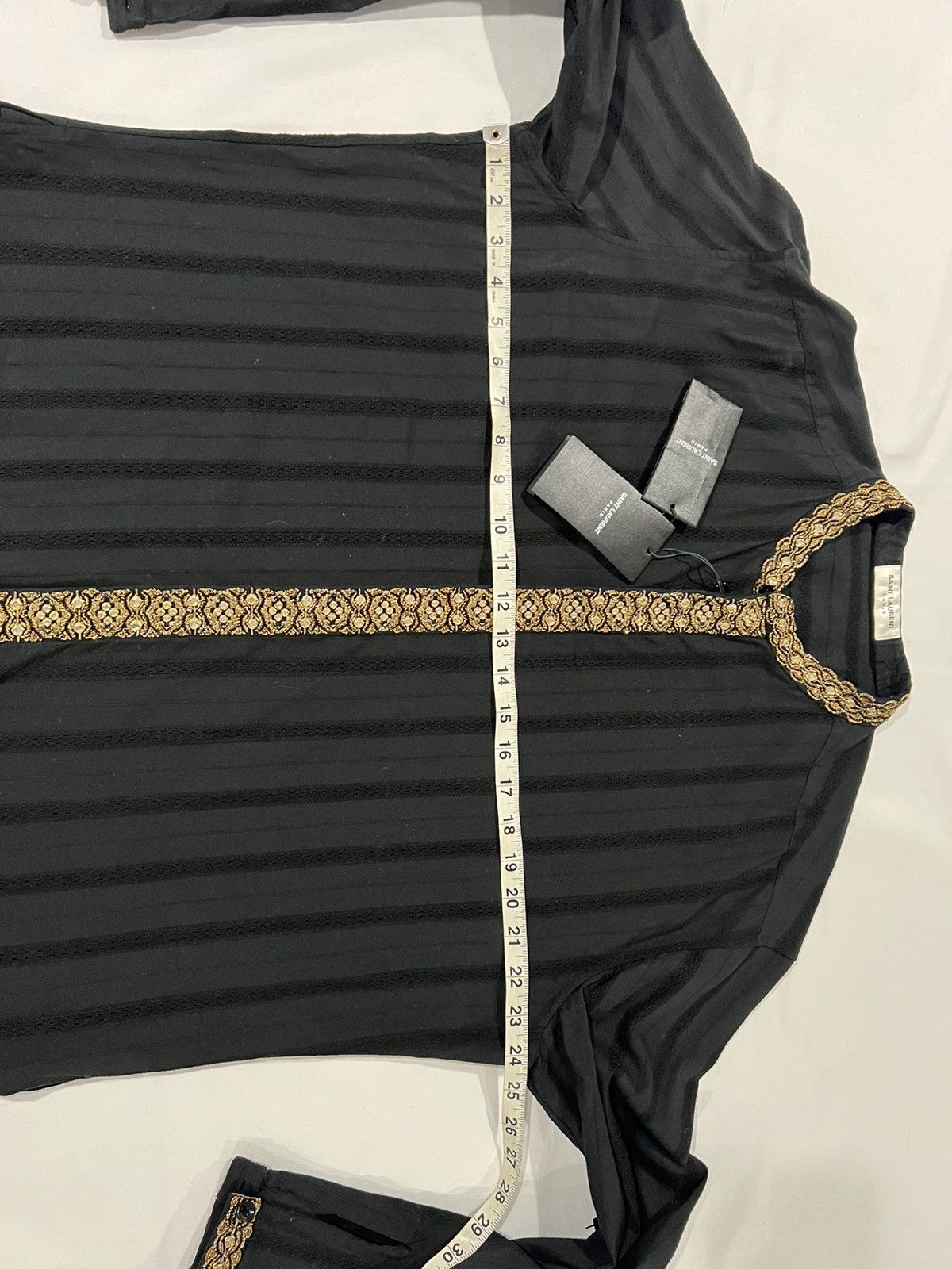 Saint Laurent Paris Saint Laurent gold crystal embroidered shirt. 42/16.5 Size US L / EU 52-54 / 3 - 11 Thumbnail