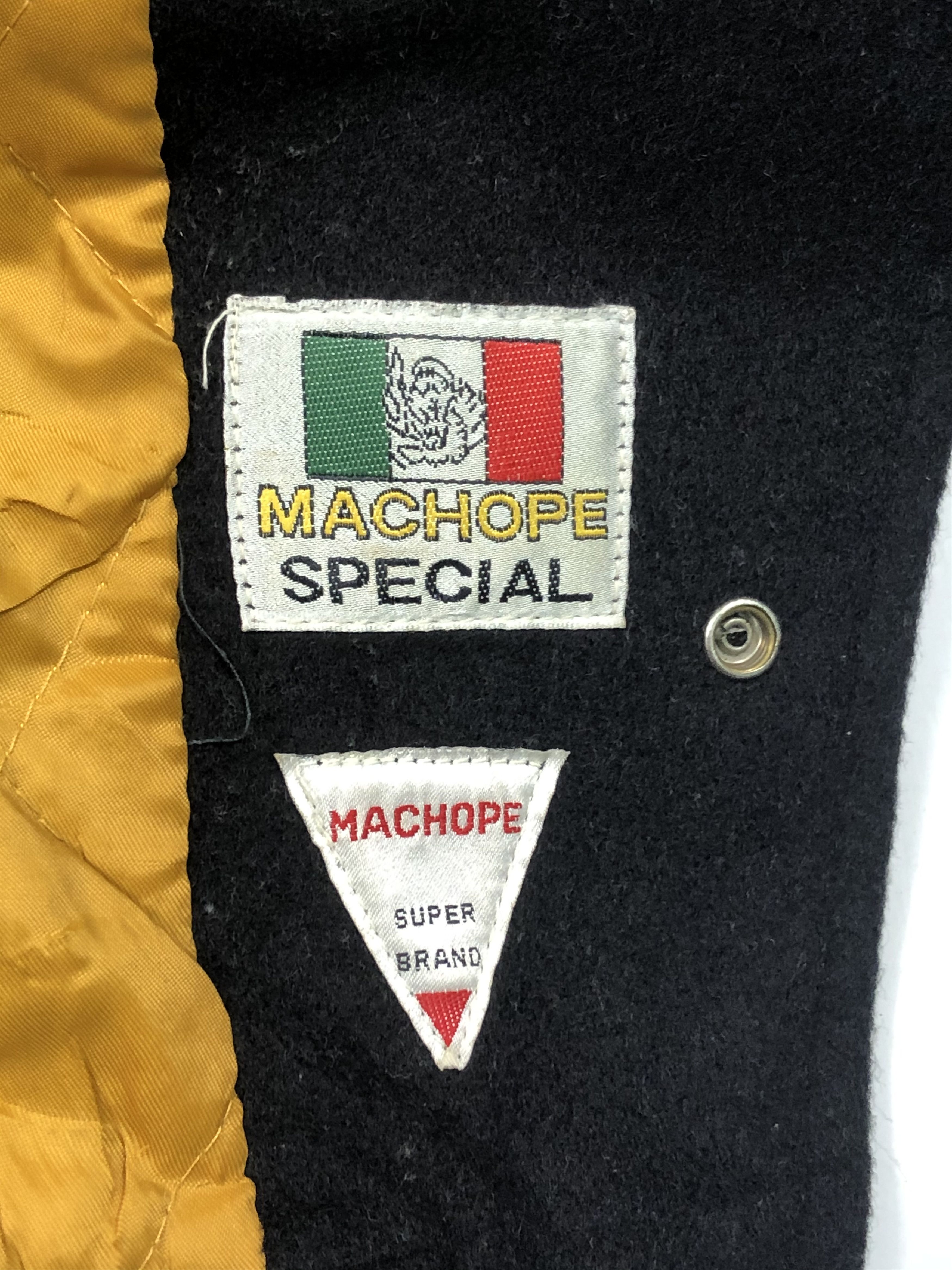 Japanese Brand Vintage 80s Machope Pursuit Varsity Jacket Leather V0086 Size US M / EU 48-50 / 2 - 6 Thumbnail