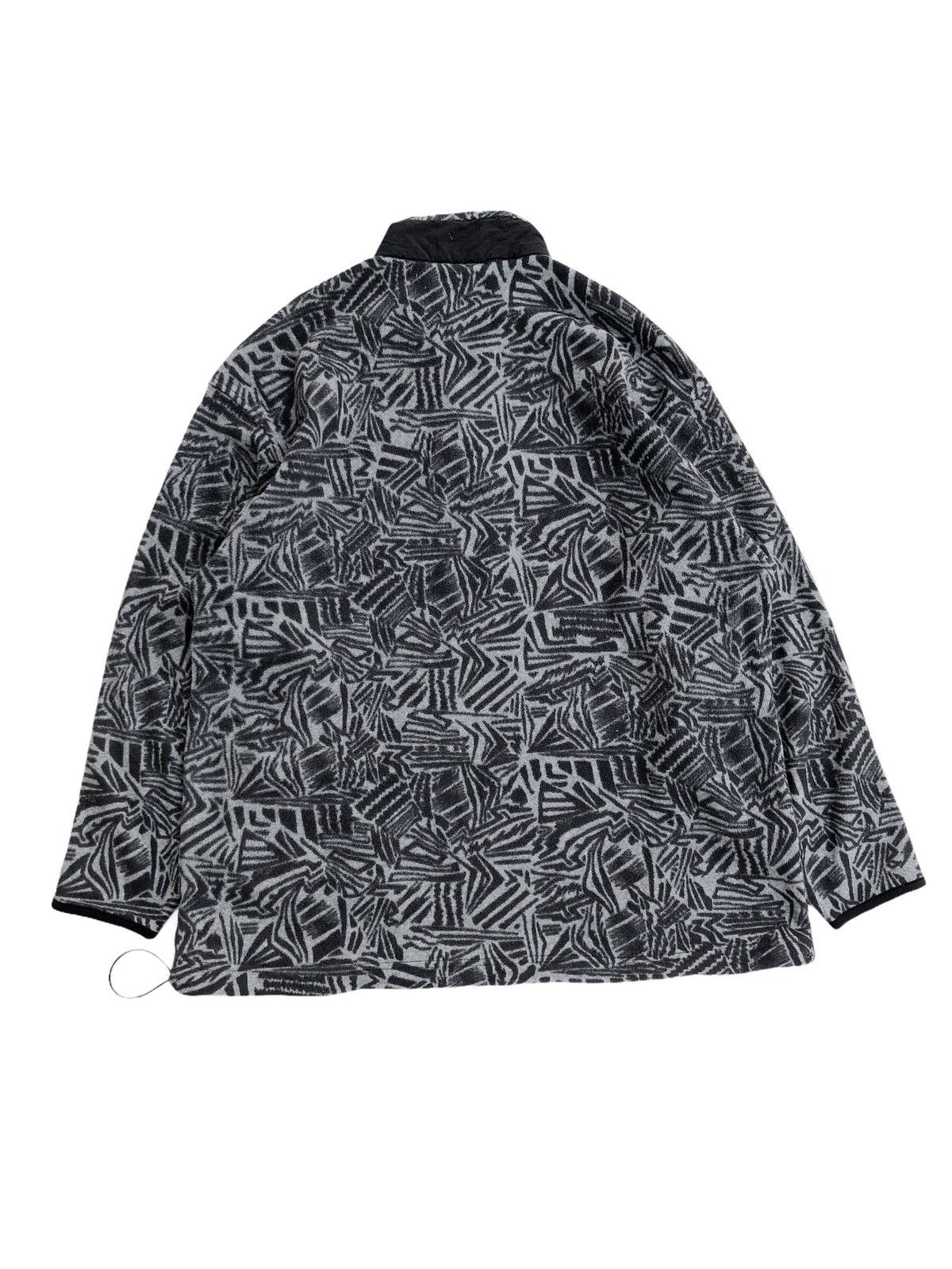 Adidas × Vintage Vintage 90s Adidas Fleece All Over Print Pullover Jacket Size US L / EU 52-54 / 3 - 4 Thumbnail