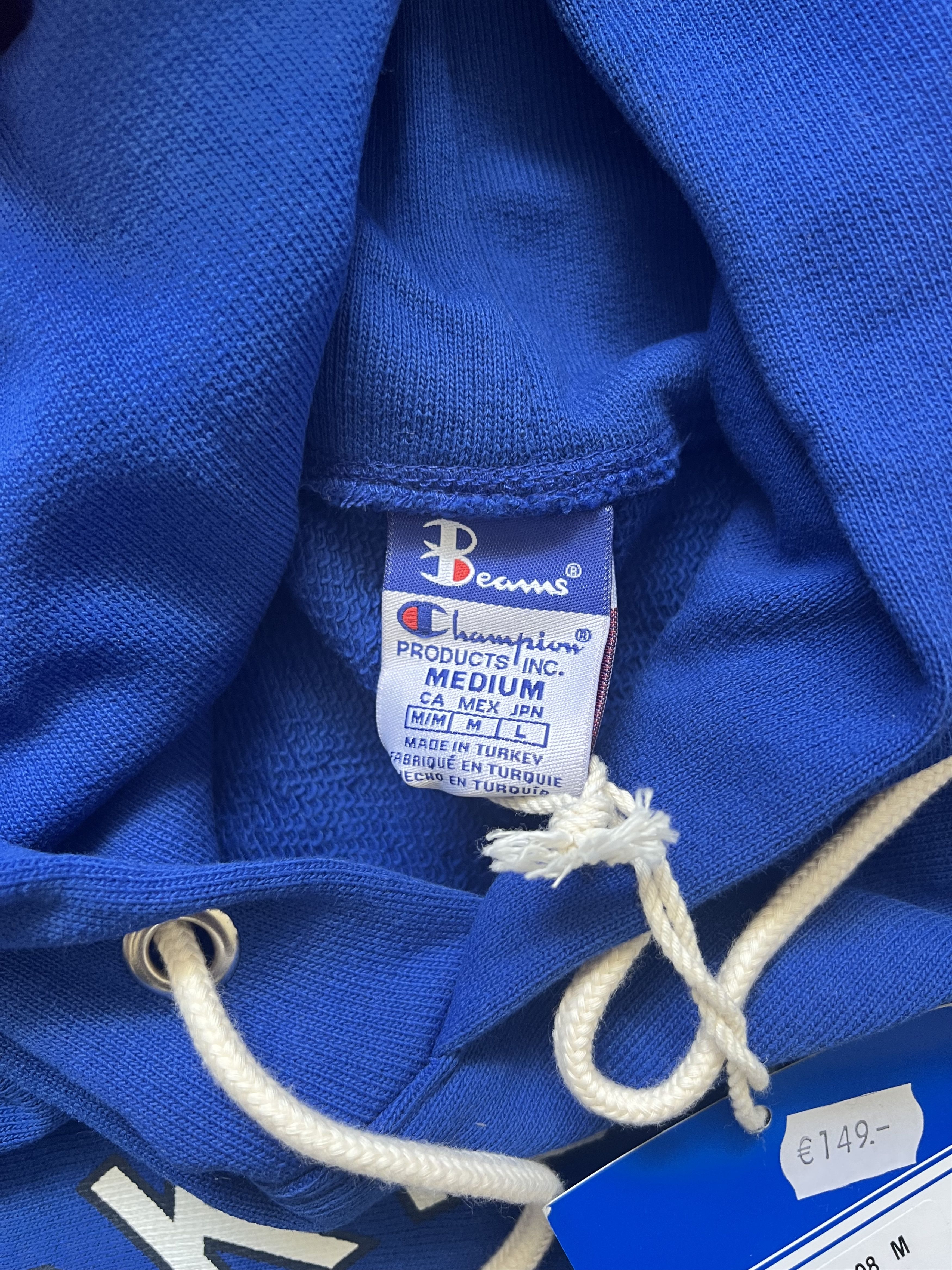 Beams Plus × Champion 💚 SS19 Beams x Champion Tokyo Logo Hoodie Blue NEW Size US M / EU 48-50 / 2 - 7 Thumbnail