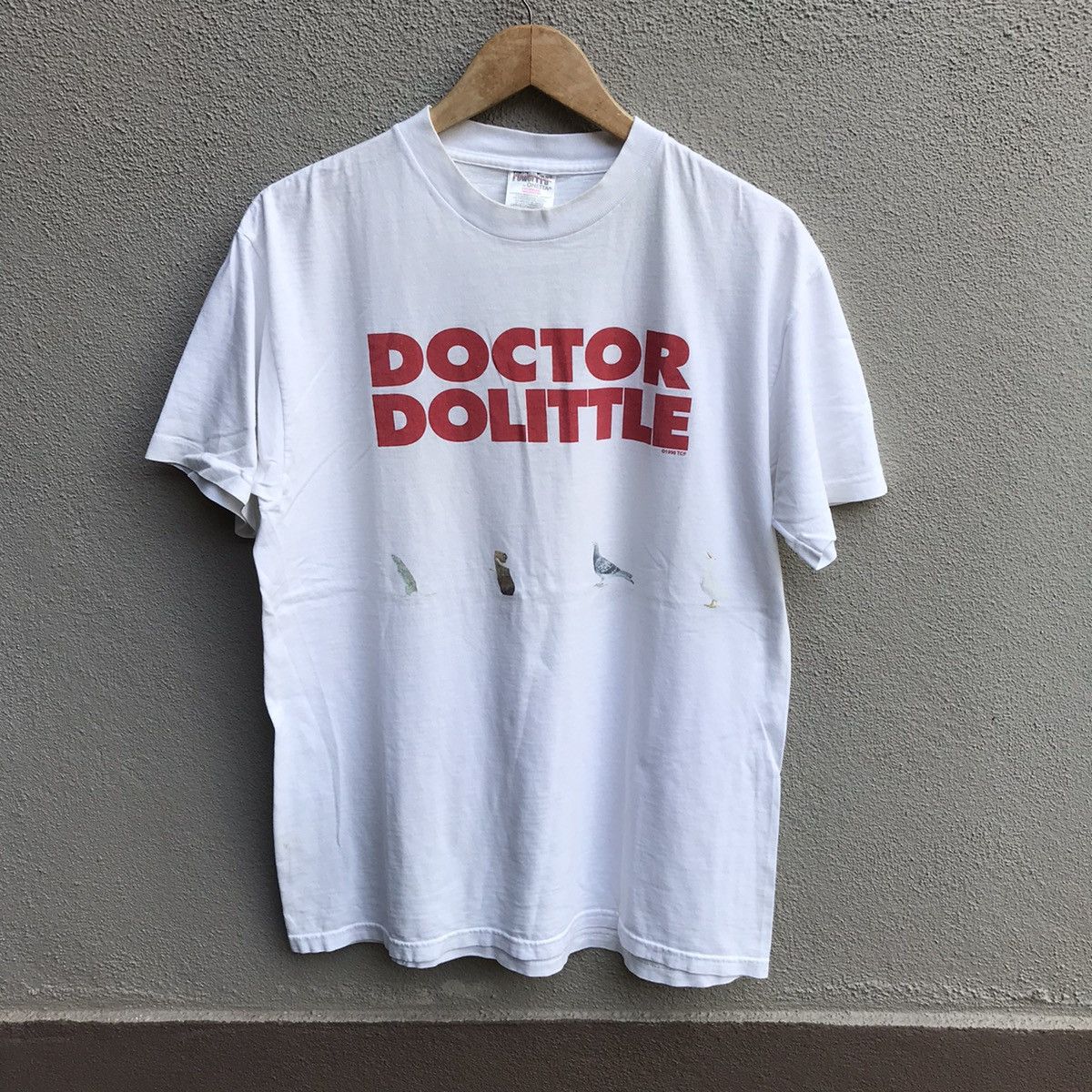 Vintage 90s DOCTOR DOLITTLE movie tee all over print