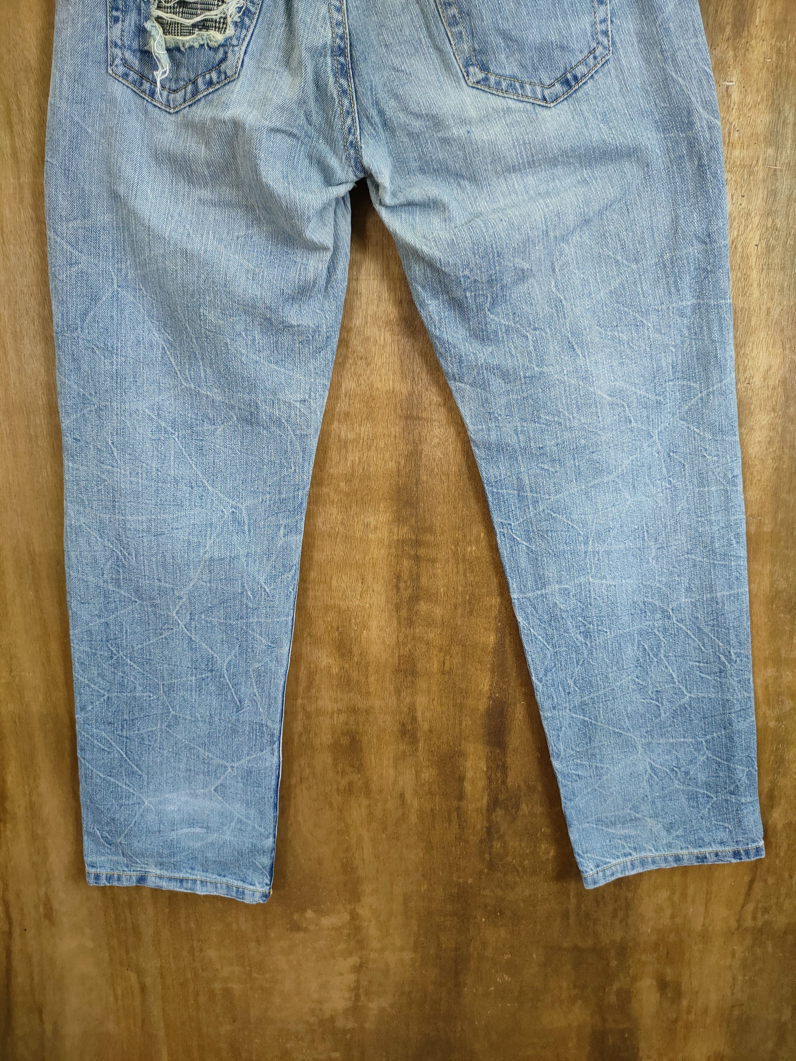 Vintage Japan denim patchwork skull distressed pants #46-764 Size US 30 / EU 46 - 8 Thumbnail