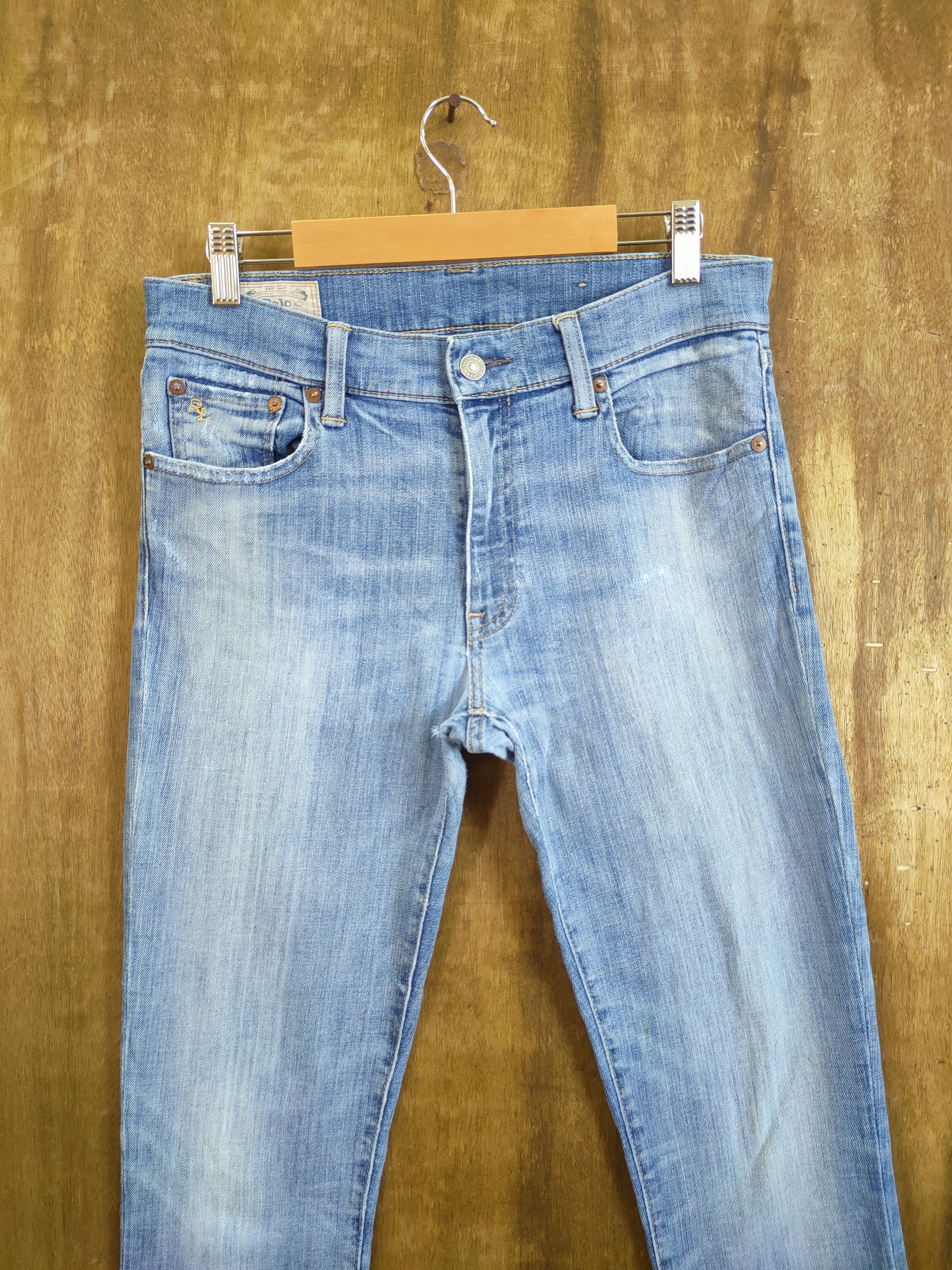 Polo Ralph Lauren DL Polo Ralph lauren Tompskin skinny ripped denim #46-769 Size US 29 - 3 Thumbnail