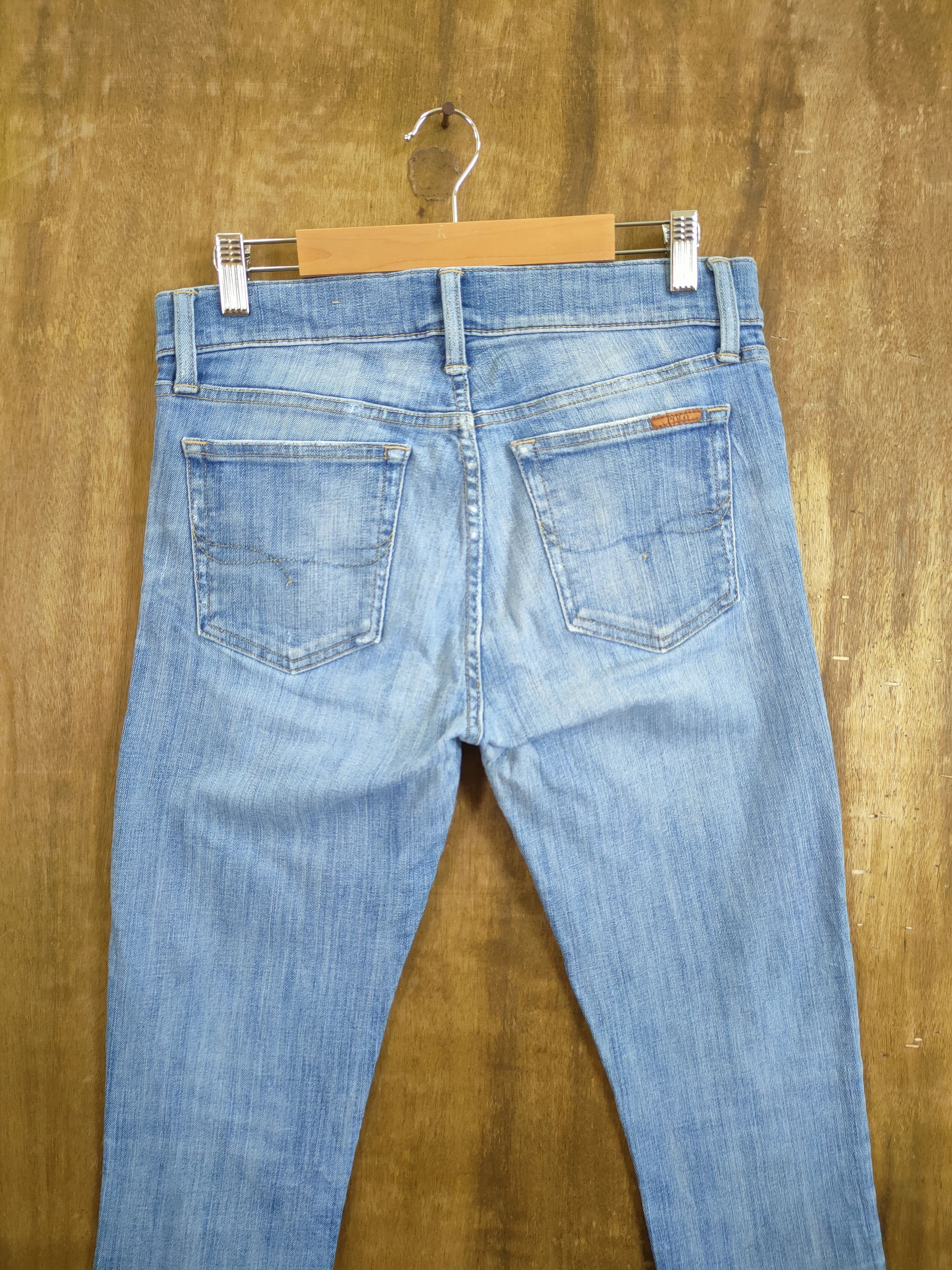 Polo Ralph Lauren DL Polo Ralph lauren Tompskin skinny ripped denim #46-769 Size US 29 - 8 Thumbnail