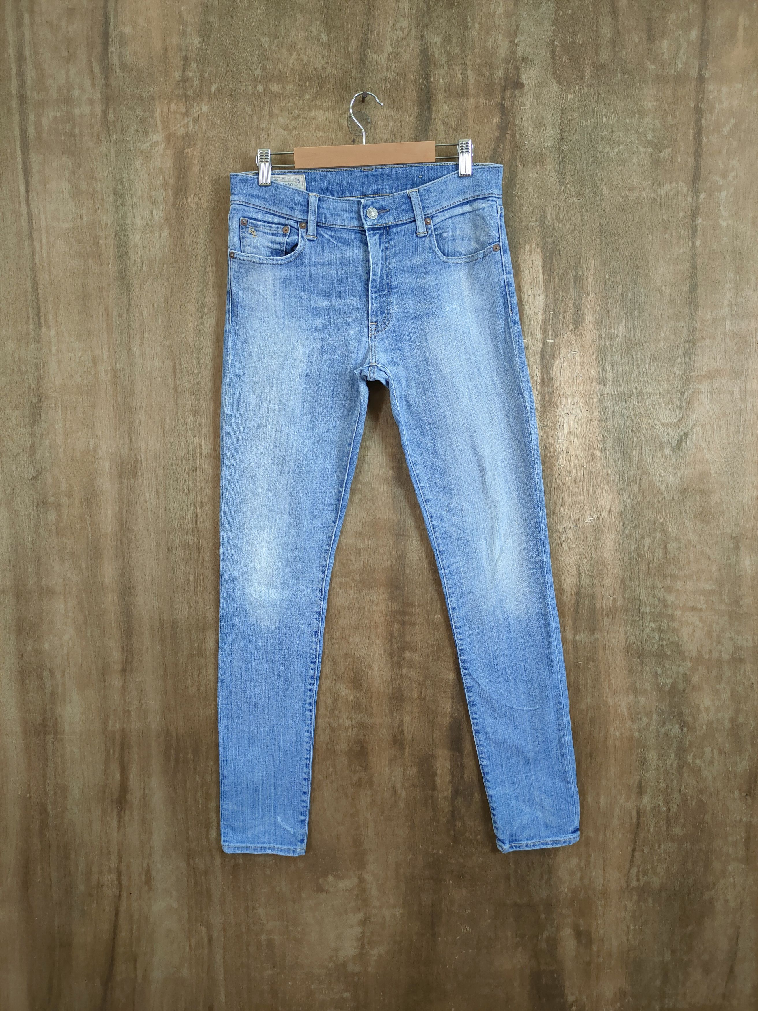 Polo Ralph Lauren DL Polo Ralph lauren Tompskin skinny ripped denim #46-769 Size US 29 - 1 Thumbnail