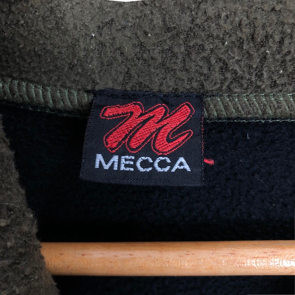 Mecca Vintage 90s Mecca USA Mock Neck Fleece Sweater Embroidery Size US XL / EU 56 / 4 - 9 Thumbnail