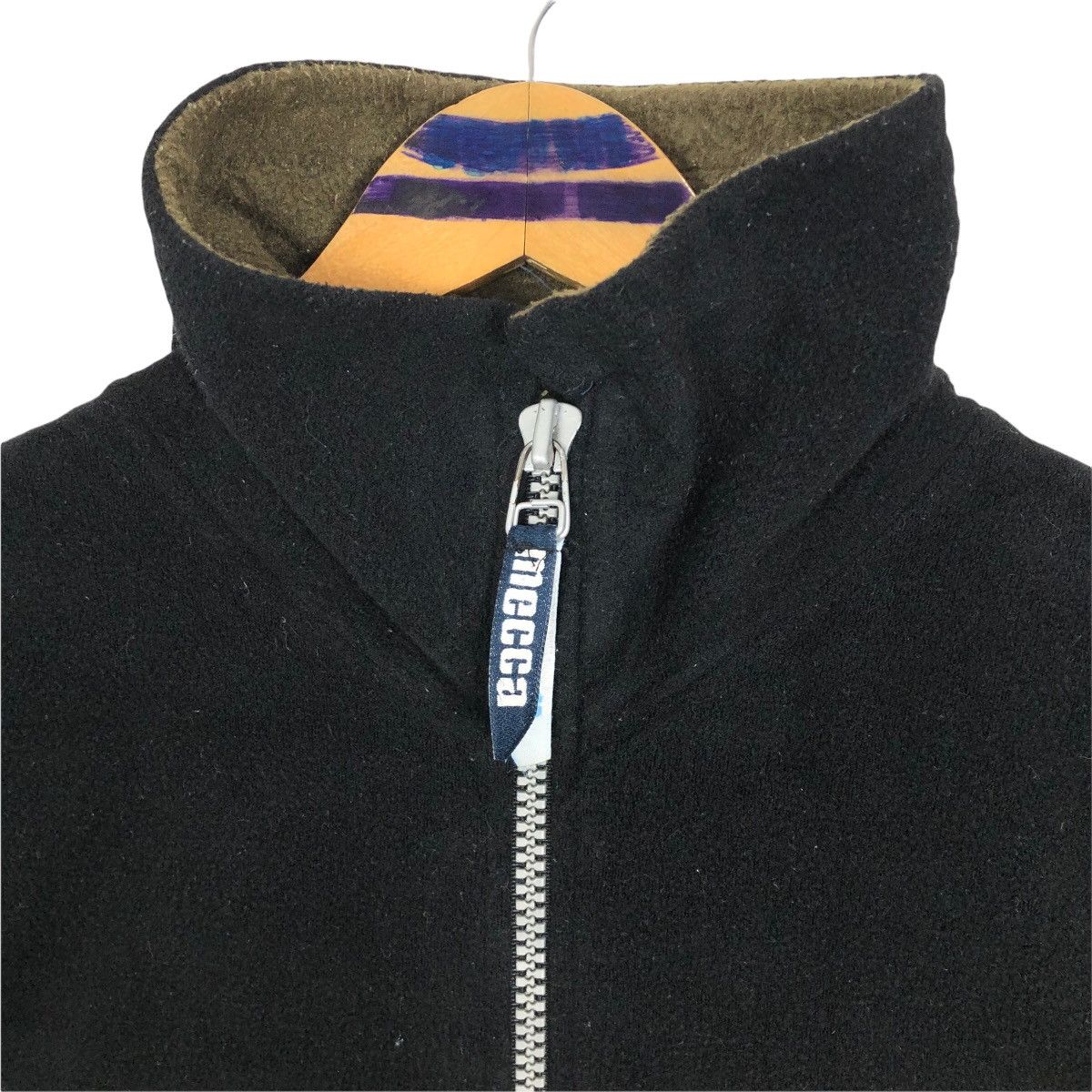 Mecca Vintage 90s Mecca USA Mock Neck Fleece Sweater Embroidery Size US XL / EU 56 / 4 - 8 Thumbnail