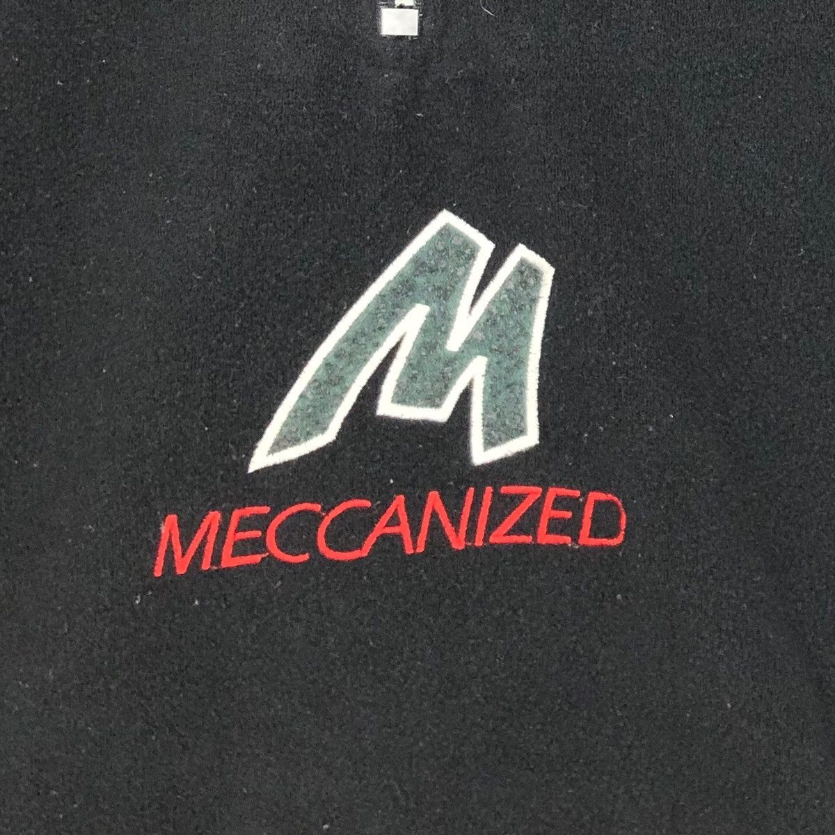 Mecca Vintage 90s Mecca USA Mock Neck Fleece Sweater Embroidery Size US XL / EU 56 / 4 - 5 Thumbnail