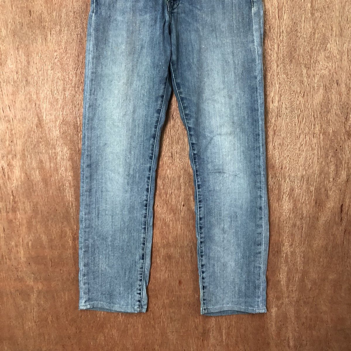 Levi's 513 Levis Blue distressed Denim jeans pants #6385 Size US 26 / EU 42 - 3 Thumbnail